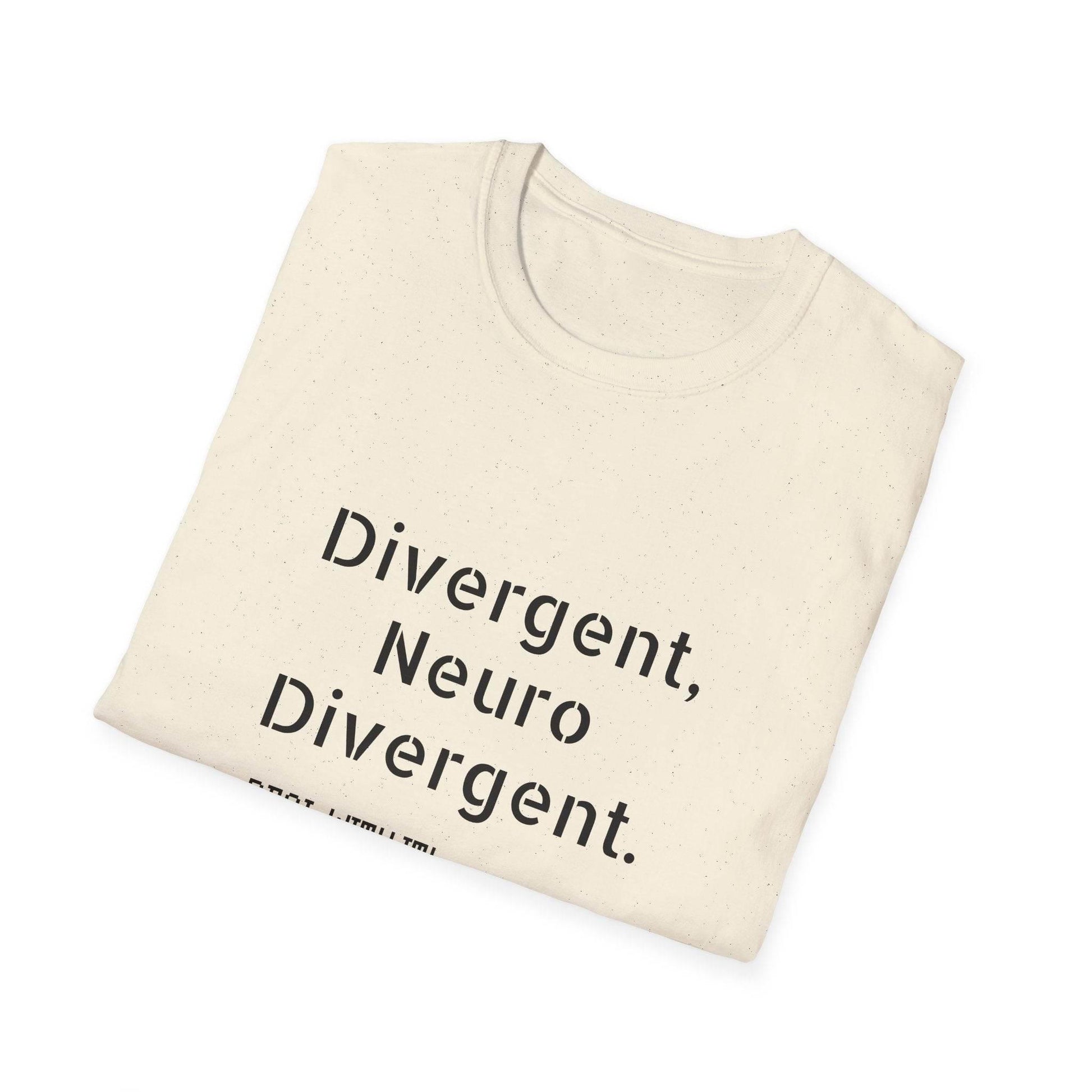 Divergent Neuro T-Shirt - Unisex Softstyle Tee for Neurodivergent Pride - The Dreamer's Bookshop.