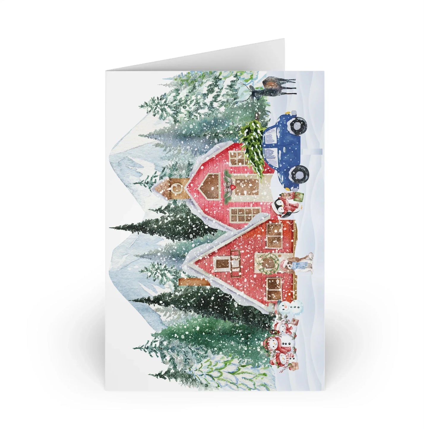 The Dreamer's Bookshop "Winter farm" Christmas Card - The Dreamer's Bookshop.