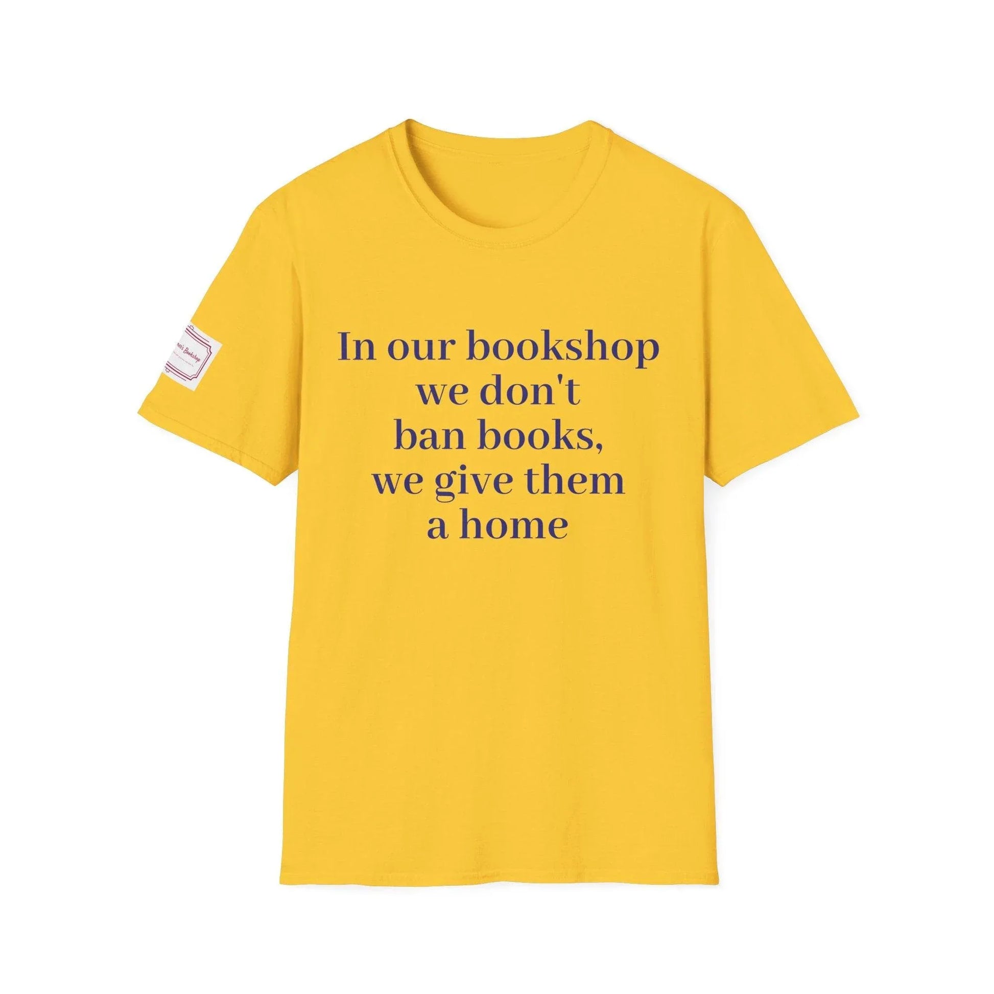 Inspirational Unisex Softstyle T-Shirt - 'In our bookshop' Motivational Design - The Dreamer's Bookshop.