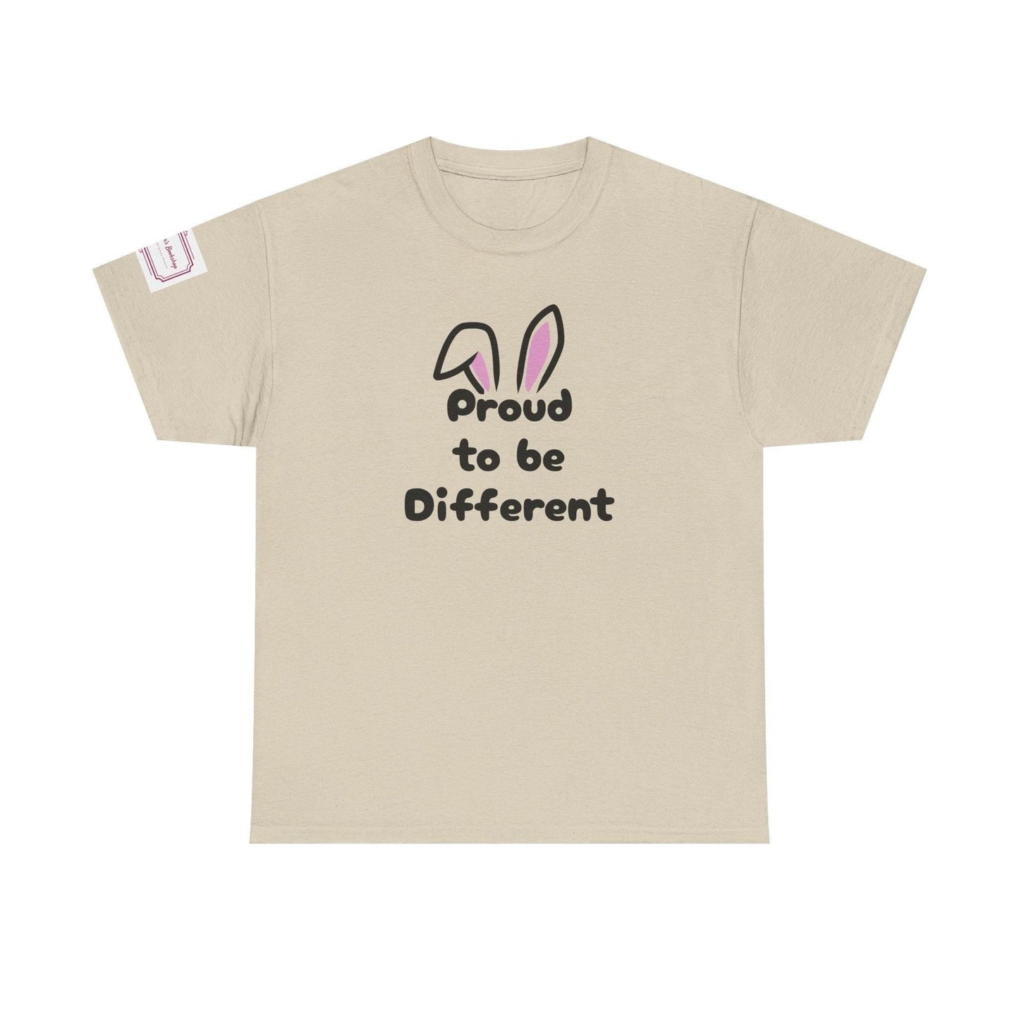 Proud to be Different Unisex Heavy Cotton Tee - Celebrate Individuality - The Dreamer's Bookshop.