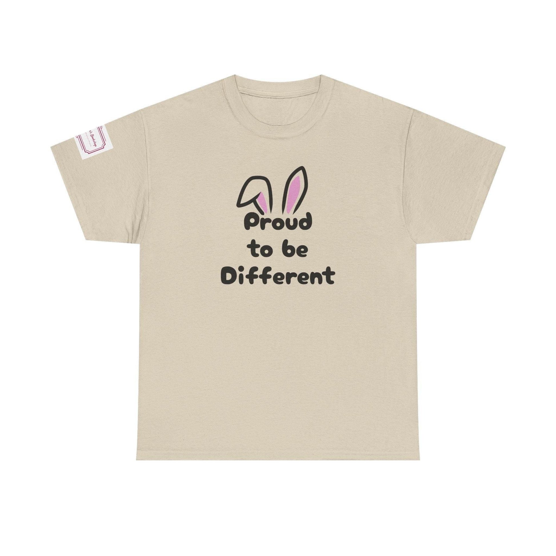 Proud to be Different Unisex Heavy Cotton Tee - Celebrate Individuality - The Dreamer's Bookshop.
