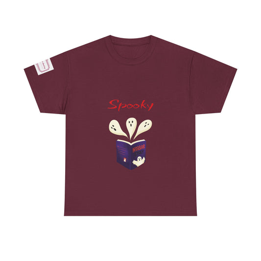 AU - Fiction - Unisex Heavy Cotton Tee - Spooky Books
