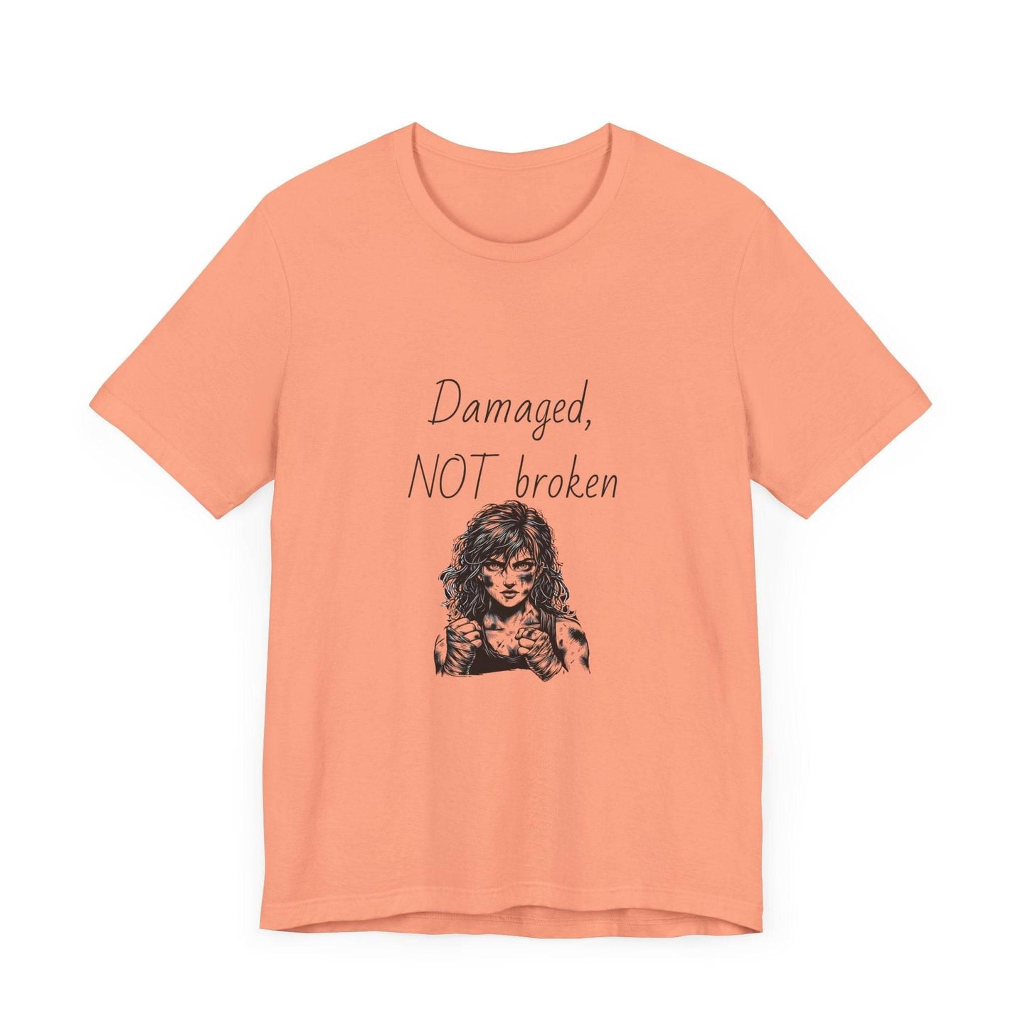 Fierce Survivor Unisex Short Sleeve Tee - Damaged, NOT broken - The Dreamer's Bookshop.