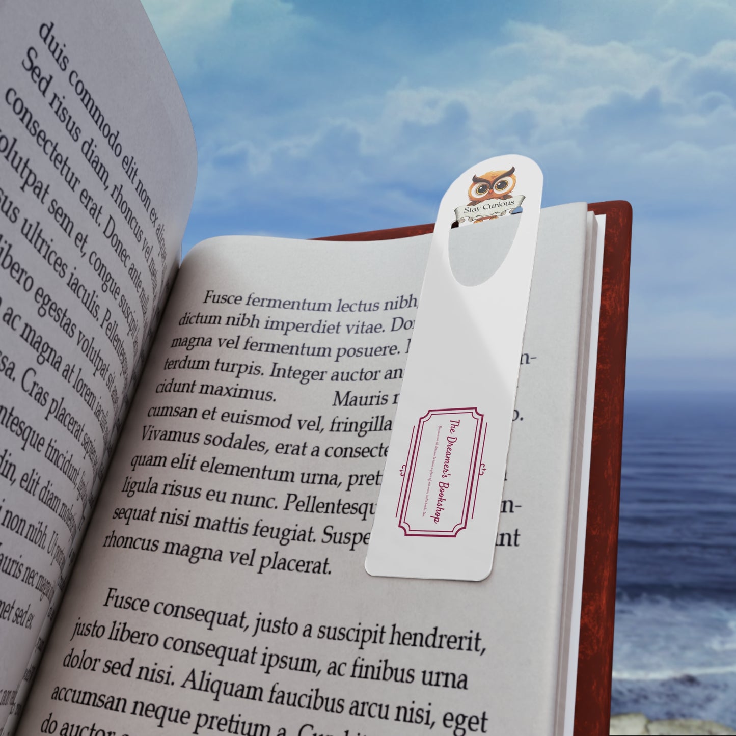 Stylish Stainless Steel Bookmark - Stay Curious