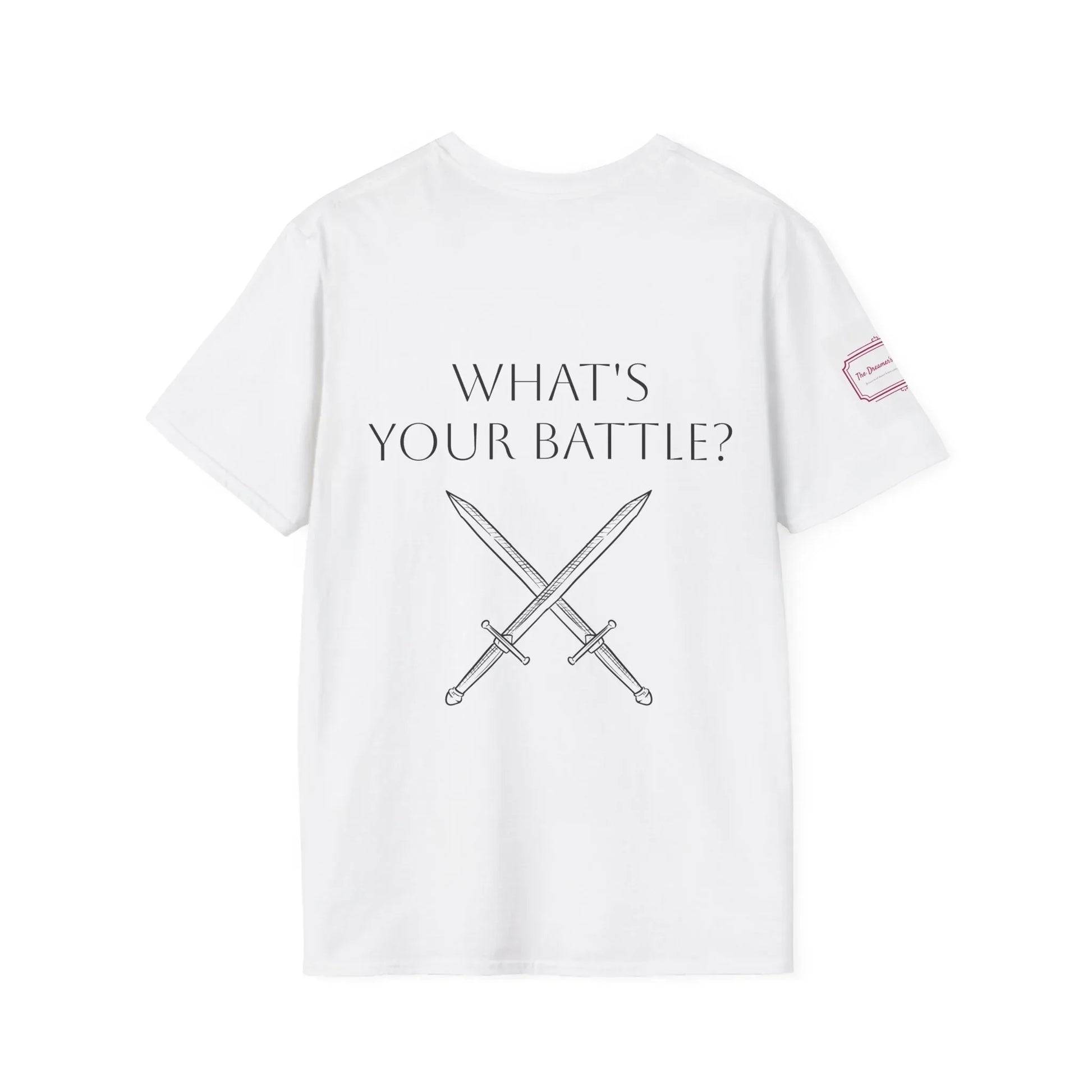 Anxiety Warrior Unisex Softstyle T-Shirt - Empowering Battle Against Mental Health - The Dreamer's Bookshop.