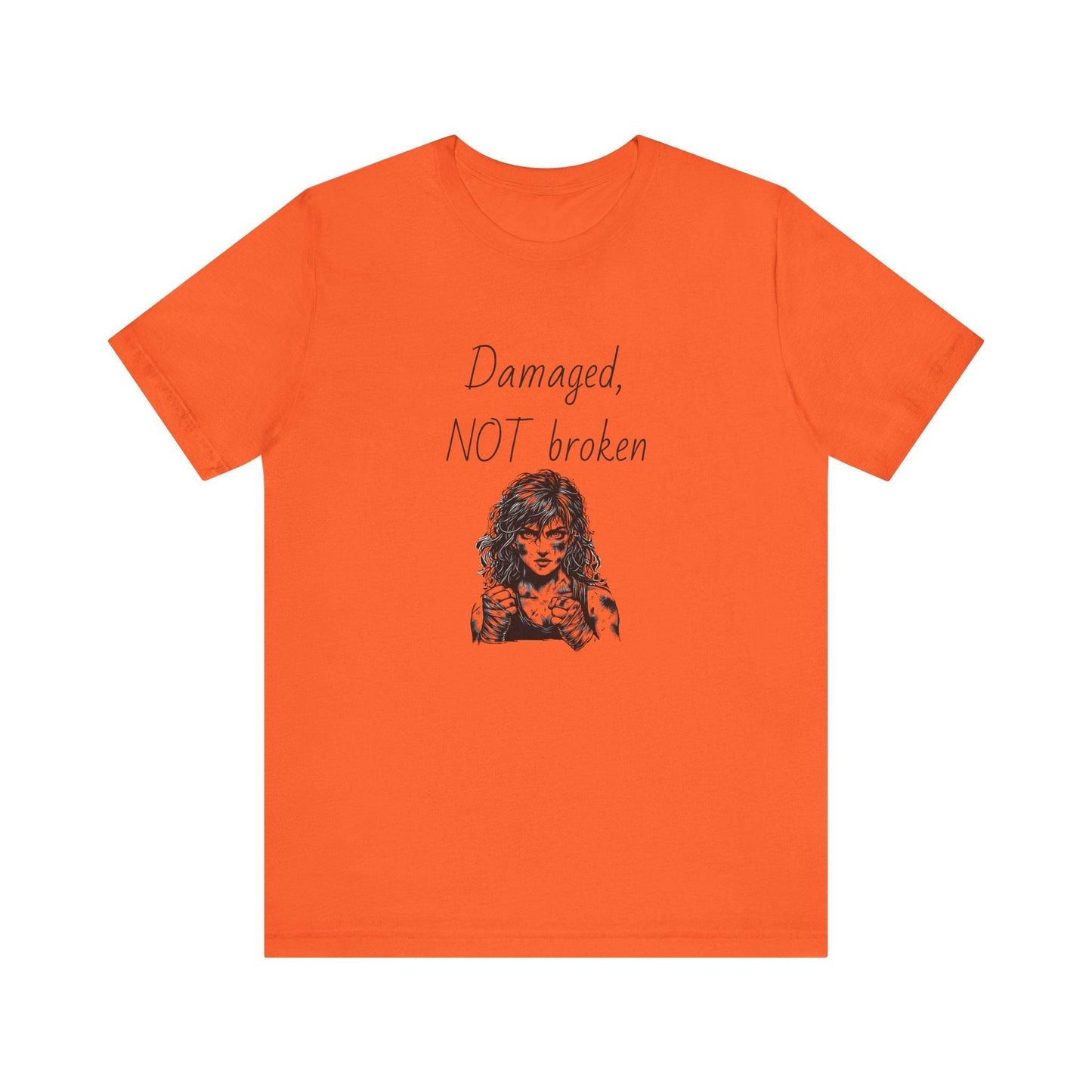 Damaged, NOT broken Inspirational T-Shirt | Unisex Short Sleeve Tee - The Dreamer's Bookshop.