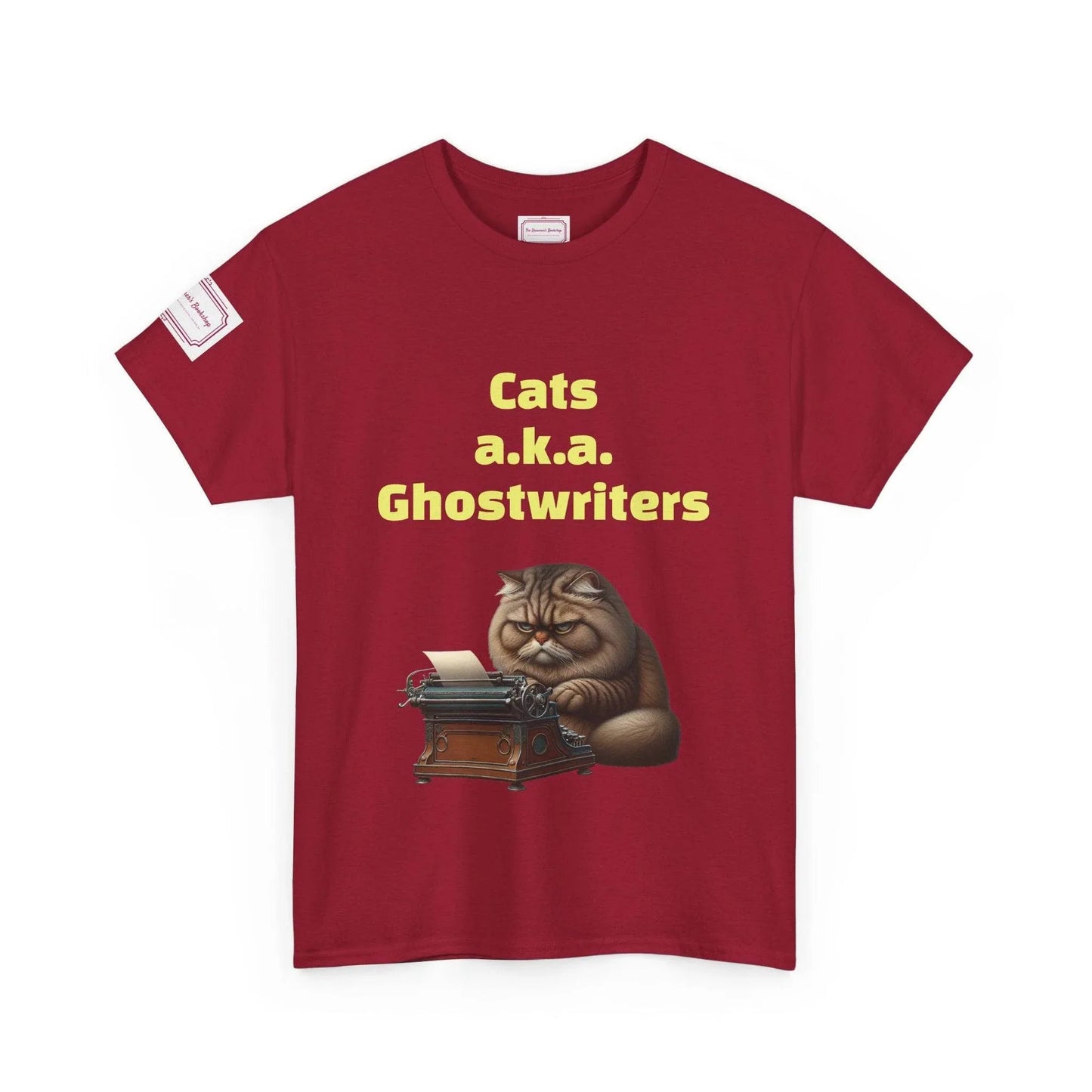 Cats Ghostwriters - Unisex Heavy Cotton Tee - Perfect for Book Lovers - The Dreamer's Bookshop.