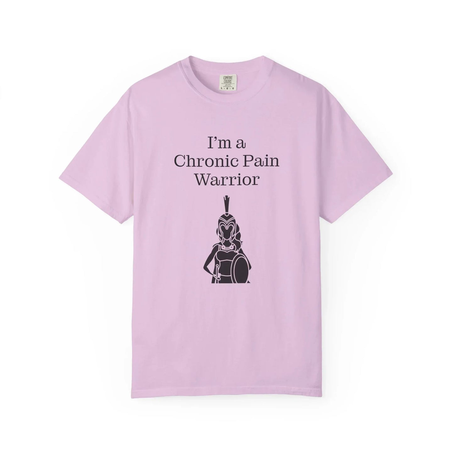 Chronic Pain Warrior Unisex Garment-Dyed T-shirt - Inspirational Motivational Tee - The Dreamer's Bookshop.