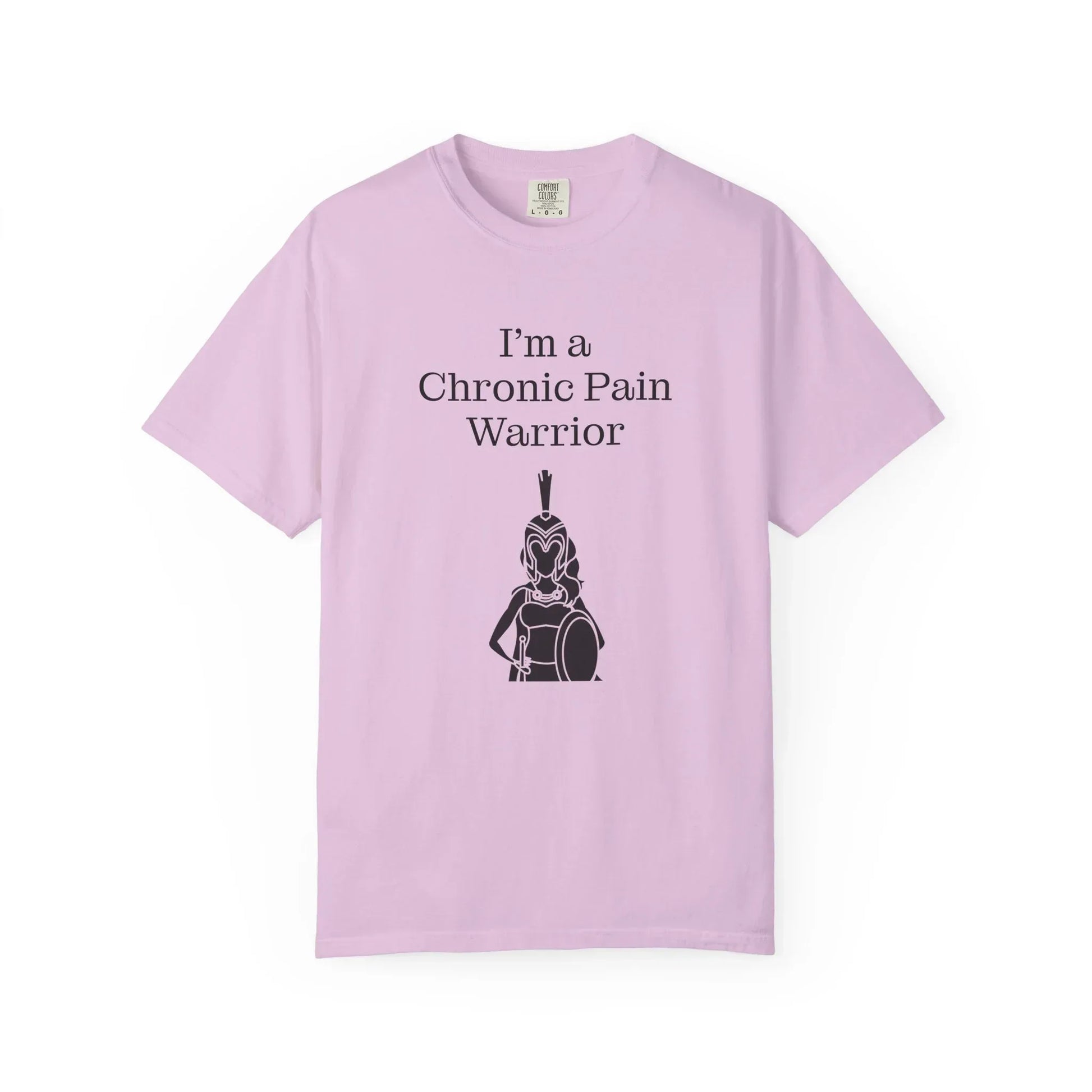 Chronic Pain Warrior Unisex Garment-Dyed T-shirt - Inspirational Motivational Tee - The Dreamer's Bookshop.