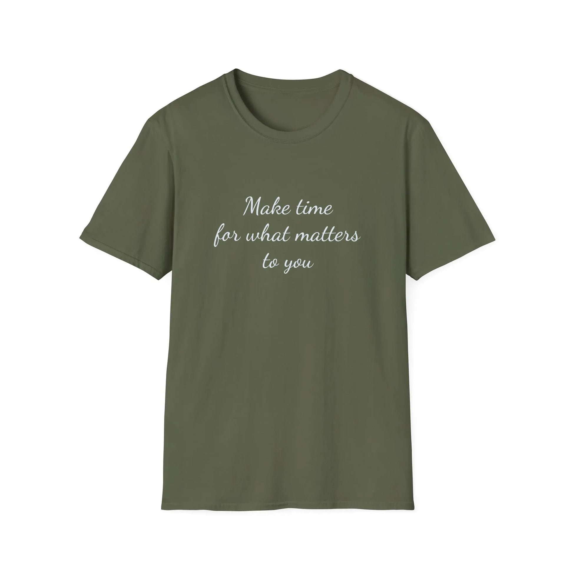 Inspirational Unisex T-Shirt - "Make Time" - The Dreamer's Bookshop.