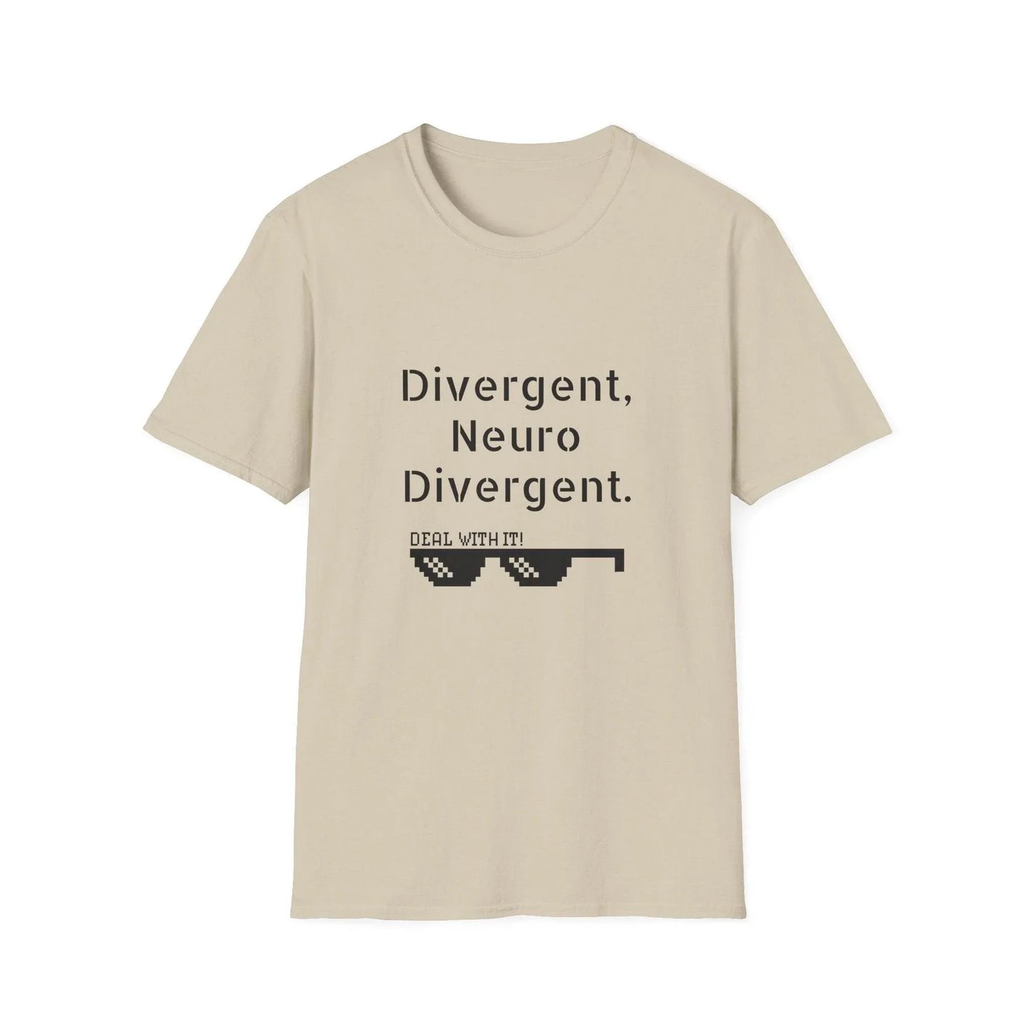 Divergent Neuro T-Shirt - Unisex Softstyle Tee for Neurodivergent Pride - The Dreamer's Bookshop.