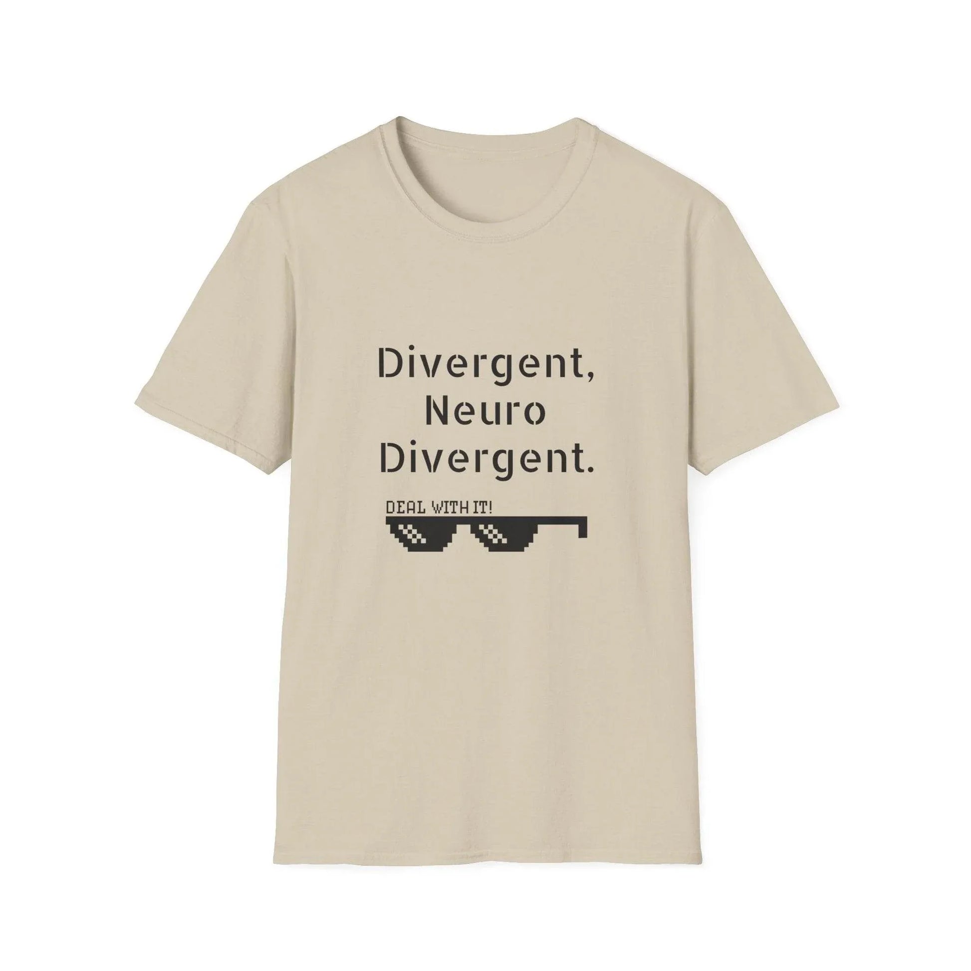 Divergent Neuro T-Shirt - Unisex Softstyle Tee for Neurodivergent Pride - The Dreamer's Bookshop.