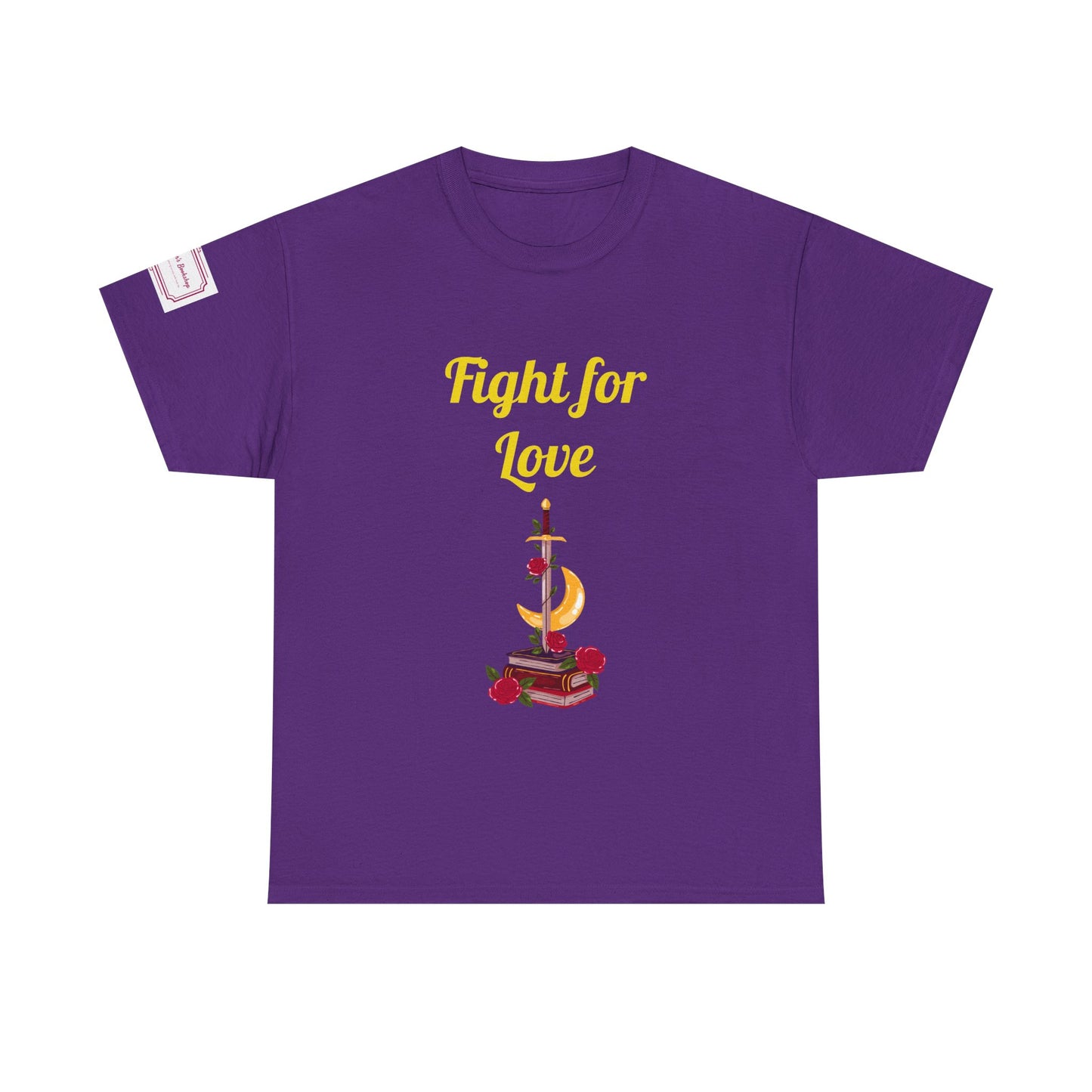 US (Ww) Fight for Love - Graphic Unisex Heavy Cotton Tee - Romance Books