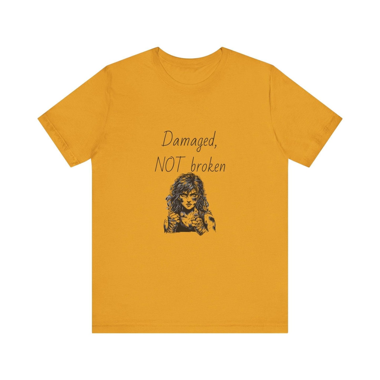 Fierce Survivor Unisex Short Sleeve Tee - Damaged, NOT broken - The Dreamer's Bookshop.
