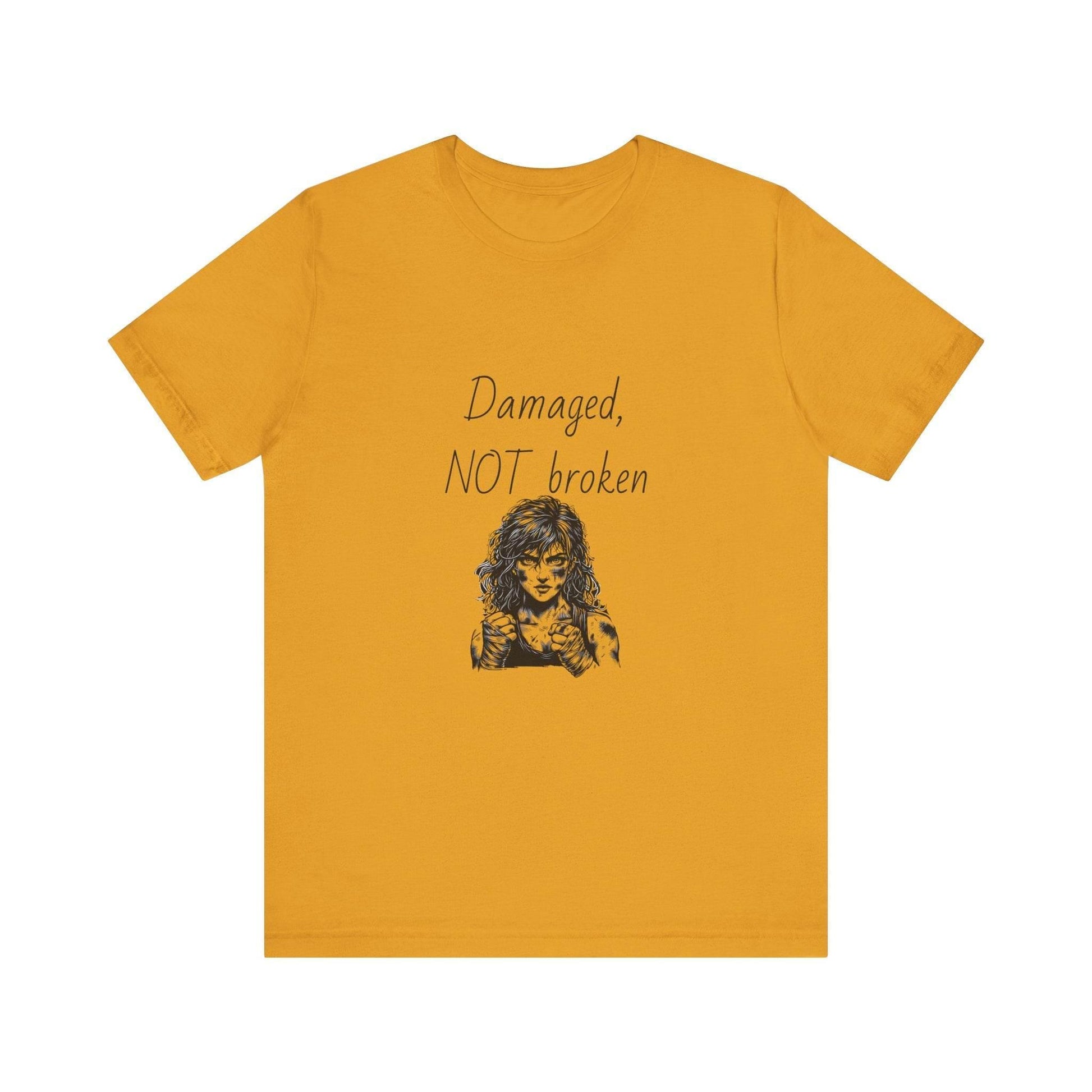 Fierce Survivor Unisex Short Sleeve Tee - Damaged, NOT broken - The Dreamer's Bookshop.