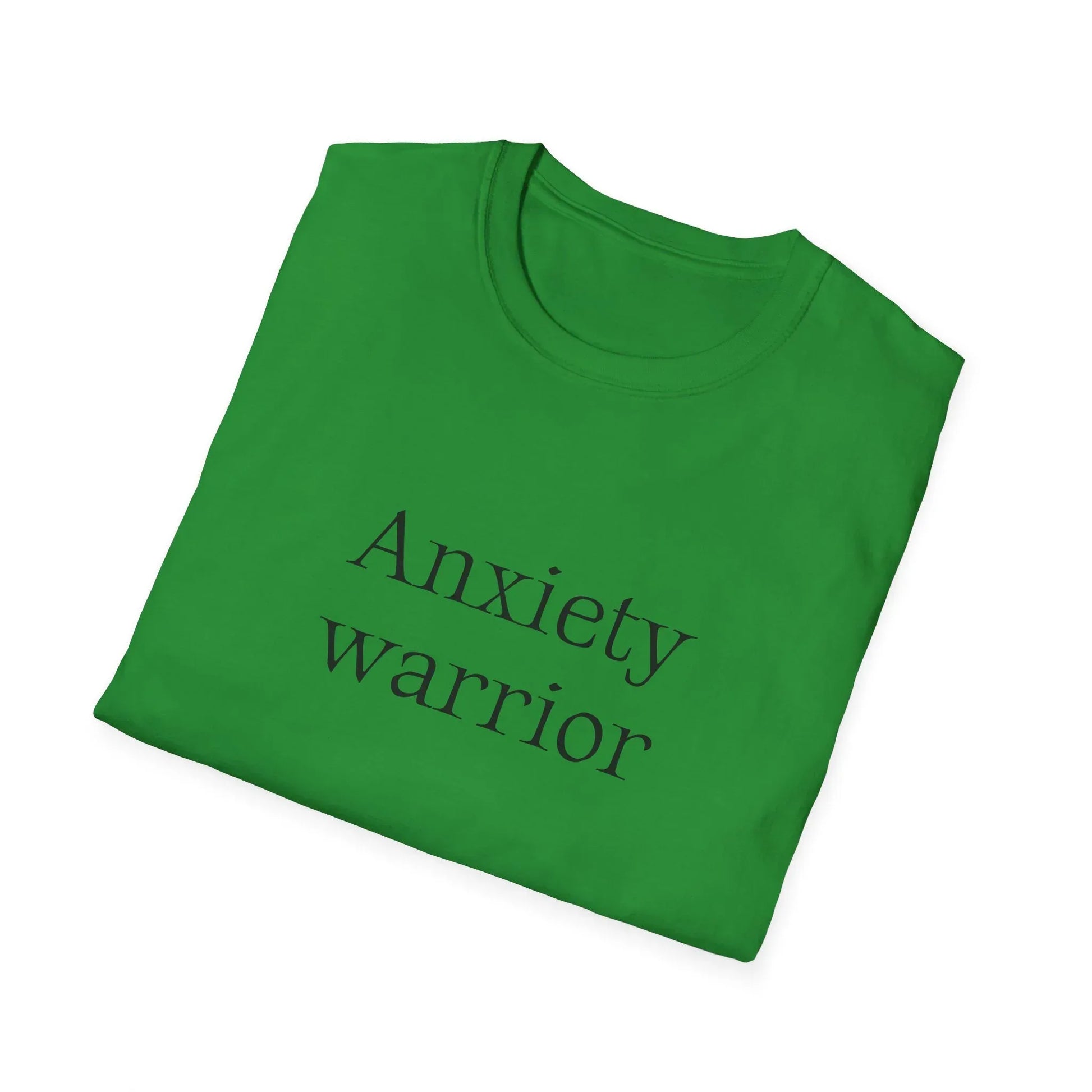 Anxiety Warrior Unisex Softstyle T-Shirt - Empower Your Battle - The Dreamer's Bookshop.