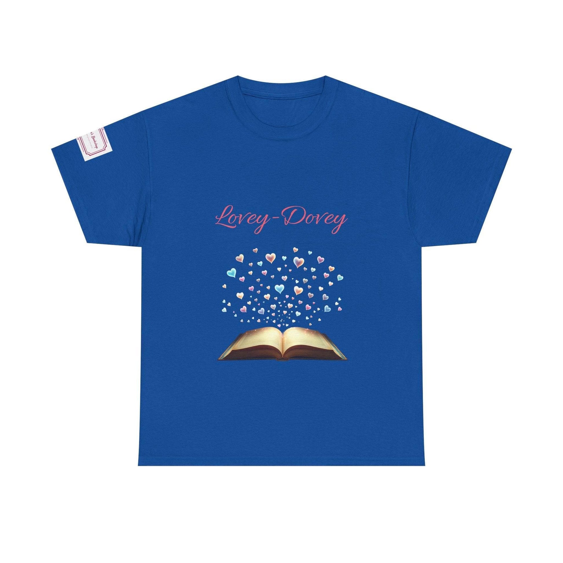 Lovey-Dovey - Graphic Unisex Heavy Cotton Tee - The Dreamer's Bookshop.