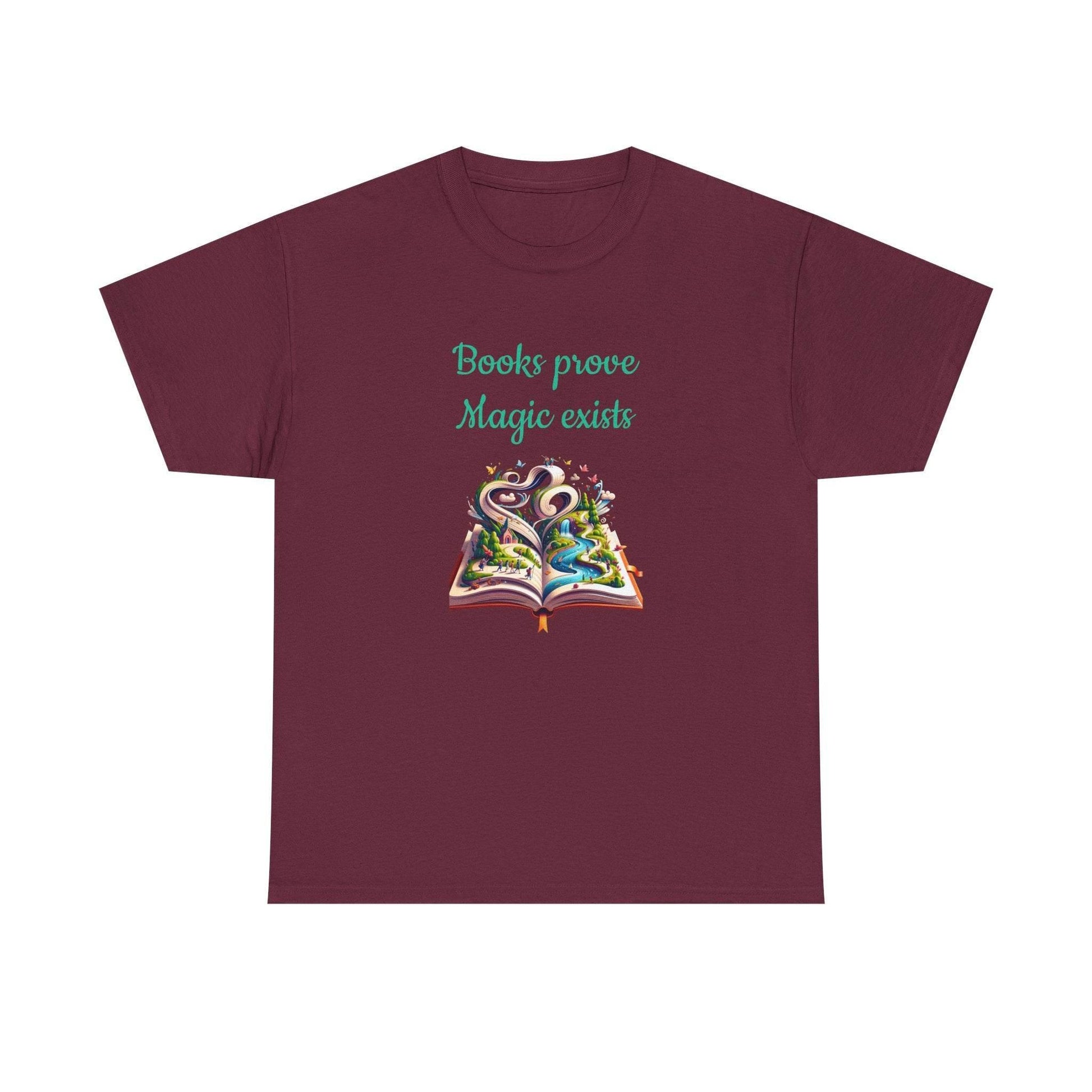 Magic Exists -A Unisex Heavy Cotton Tee - Perfect Gift for Book Lovers - The Dreamer's Bookshop.