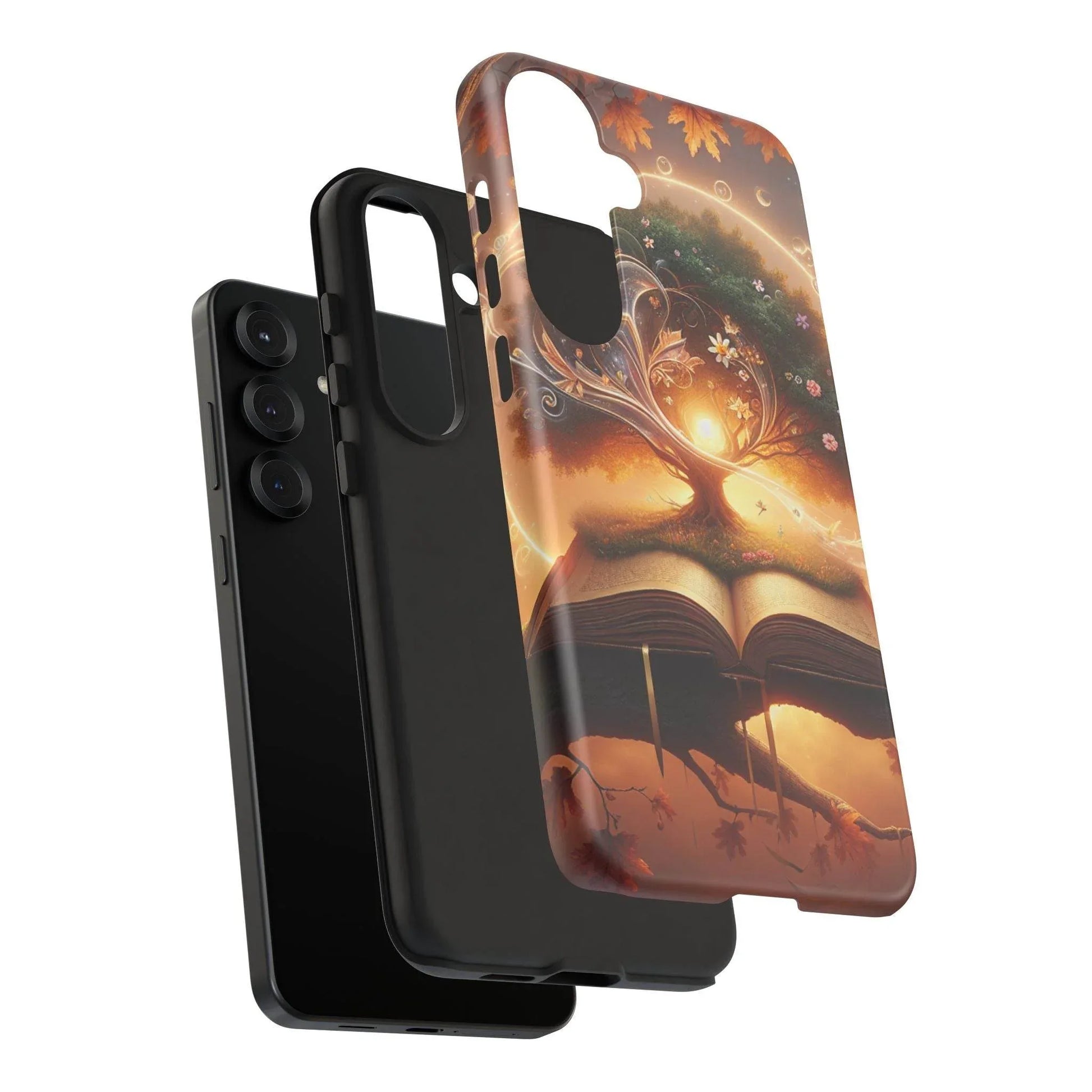 Nature-Inspired iPhone & Samsung Phone Case with Tree of Life Design - The Dreamer's Bookshop.