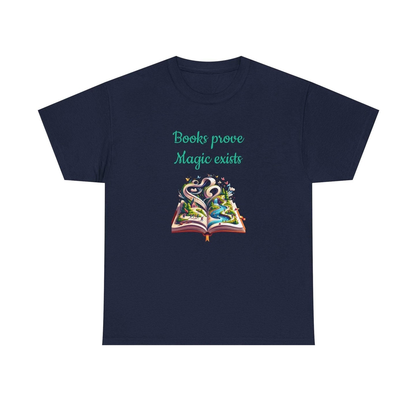 Magic Exists -A Unisex Heavy Cotton Tee - Perfect Gift for Book Lovers - The Dreamer's Bookshop.