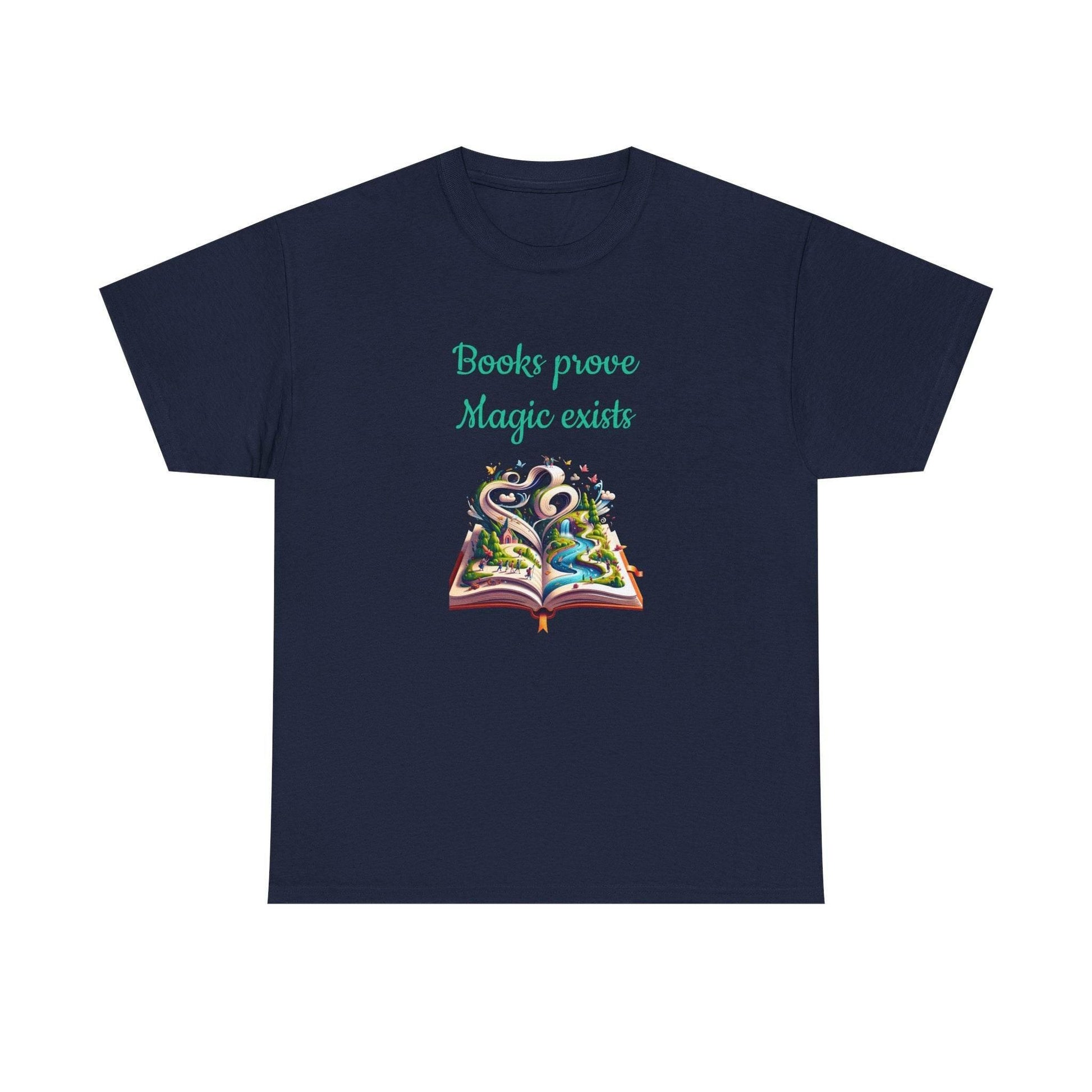 Magic Exists -A Unisex Heavy Cotton Tee - Perfect Gift for Book Lovers - The Dreamer's Bookshop.