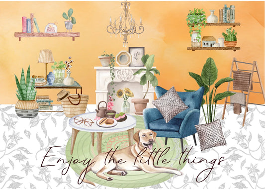 The Dreamer's Bookshop "Tea Time" Enjoy Little Things Card - The Dreamer's Bookshop.
