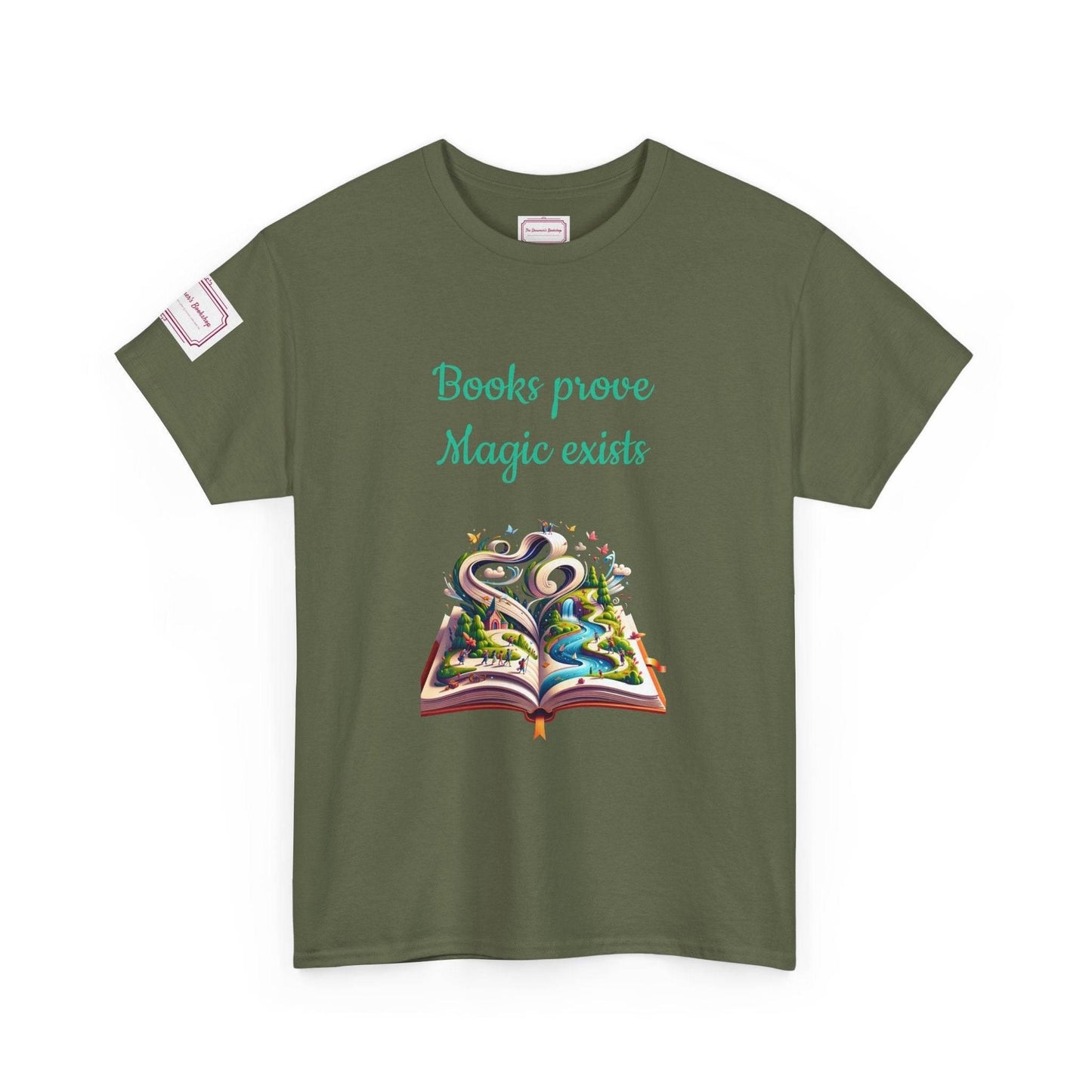 Magic exists - Unisex Heavy Cotton Tee - Perfect for Book Lovers - The Dreamer's Bookshop.