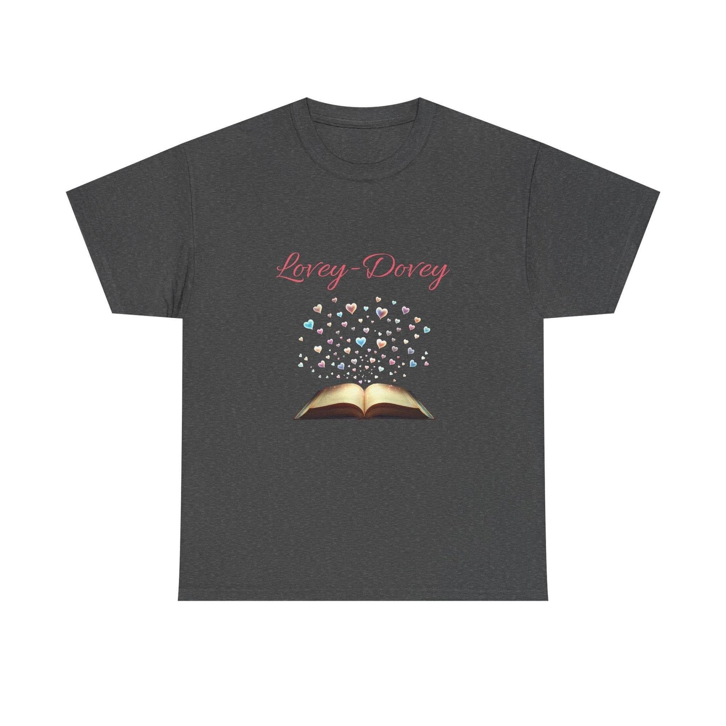 Lovey-Dovey - Graphic Tee - Unisex Heavy Cotton T-Shirt for Book Lovers - The Dreamer's Bookshop.