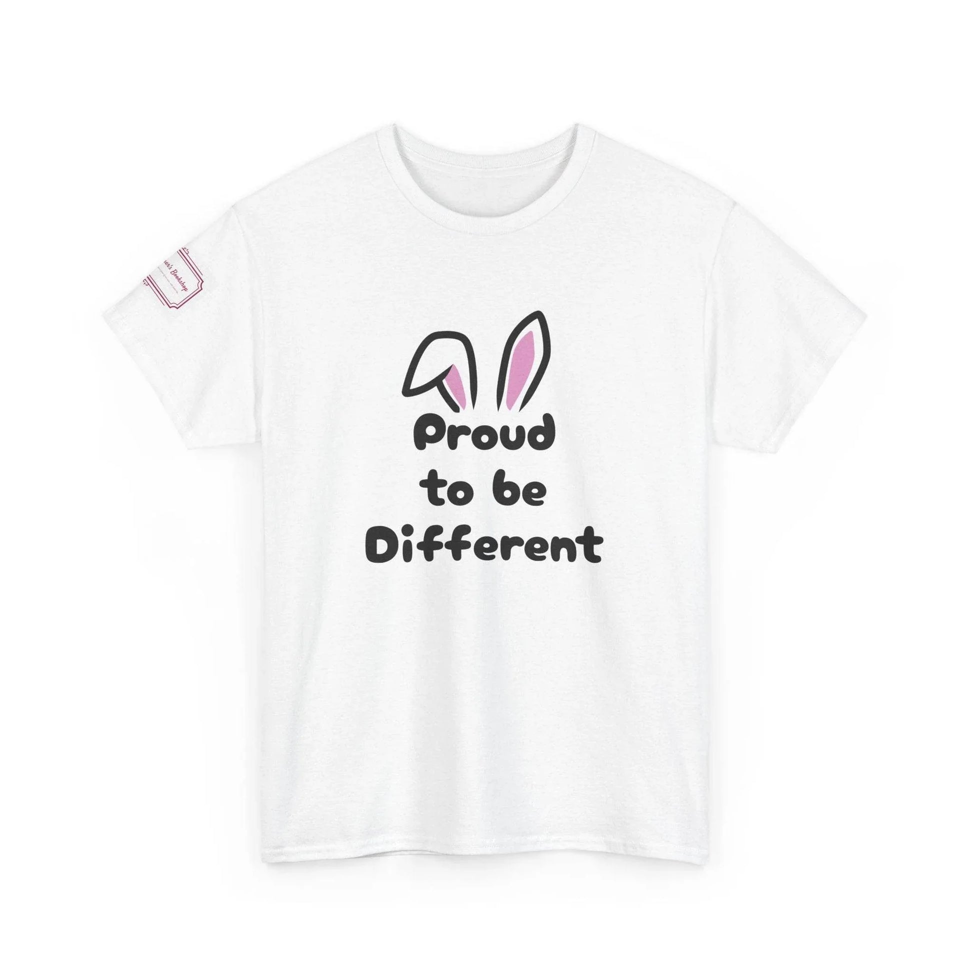 Proud to be Different Unisex Heavy Cotton Tee - Fun & Inclusive Graphic T-Shirt - The Dreamer's Bookshop.