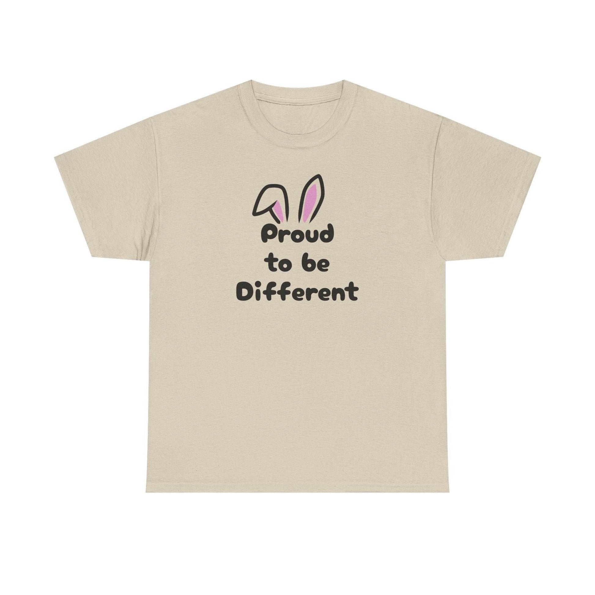 Proud to Be Different Unisex Heavy Cotton Tee - Celebrate Individuality - The Dreamer's Bookshop.