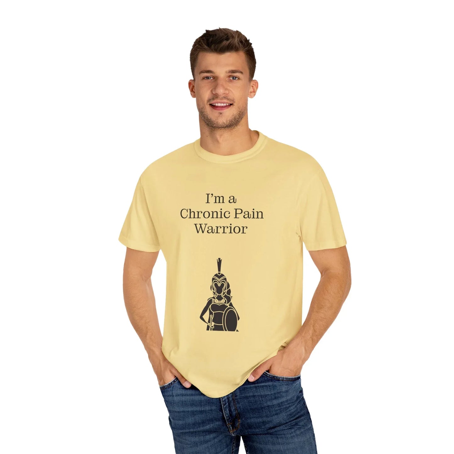 Chronic Pain Warrior Unisex Garment-Dyed T-Shirt - Empowering Supportive Apparel - The Dreamer's Bookshop.