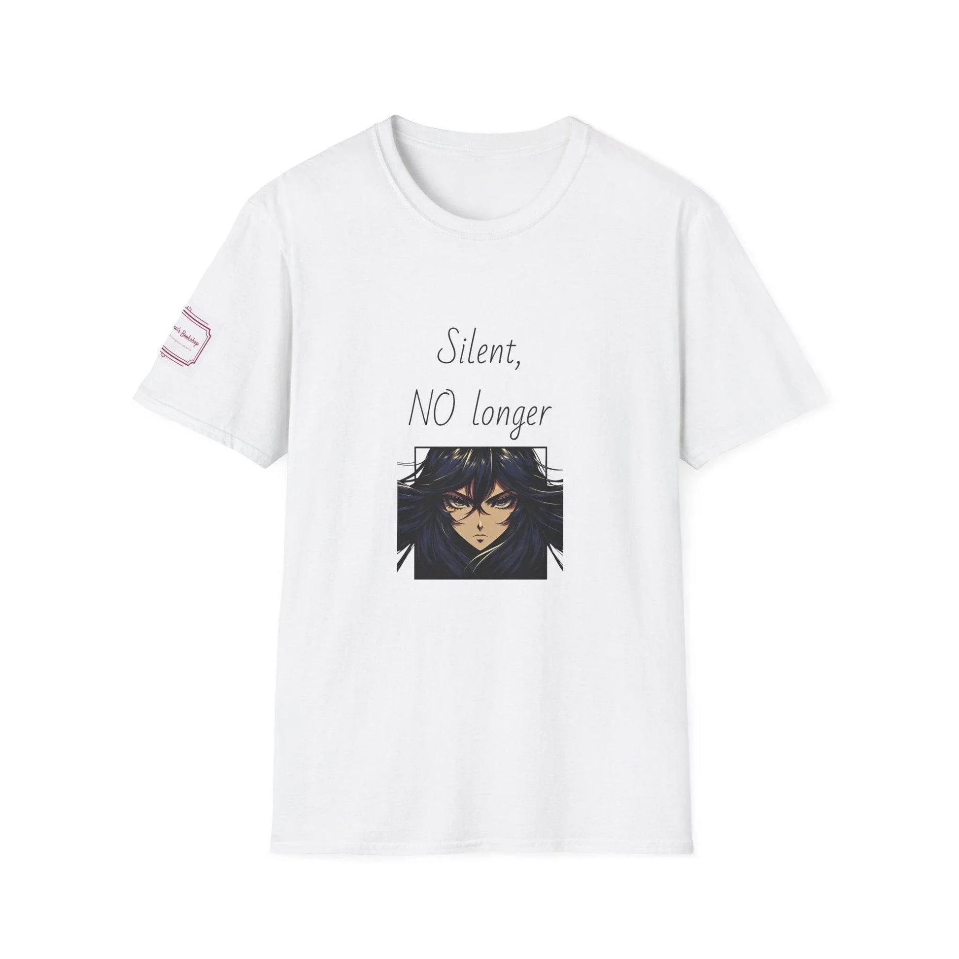 Fierce Survivor Unisex Softstyle T-Shirt - 'Silent, NO longer' - The Dreamer's Bookshop.
