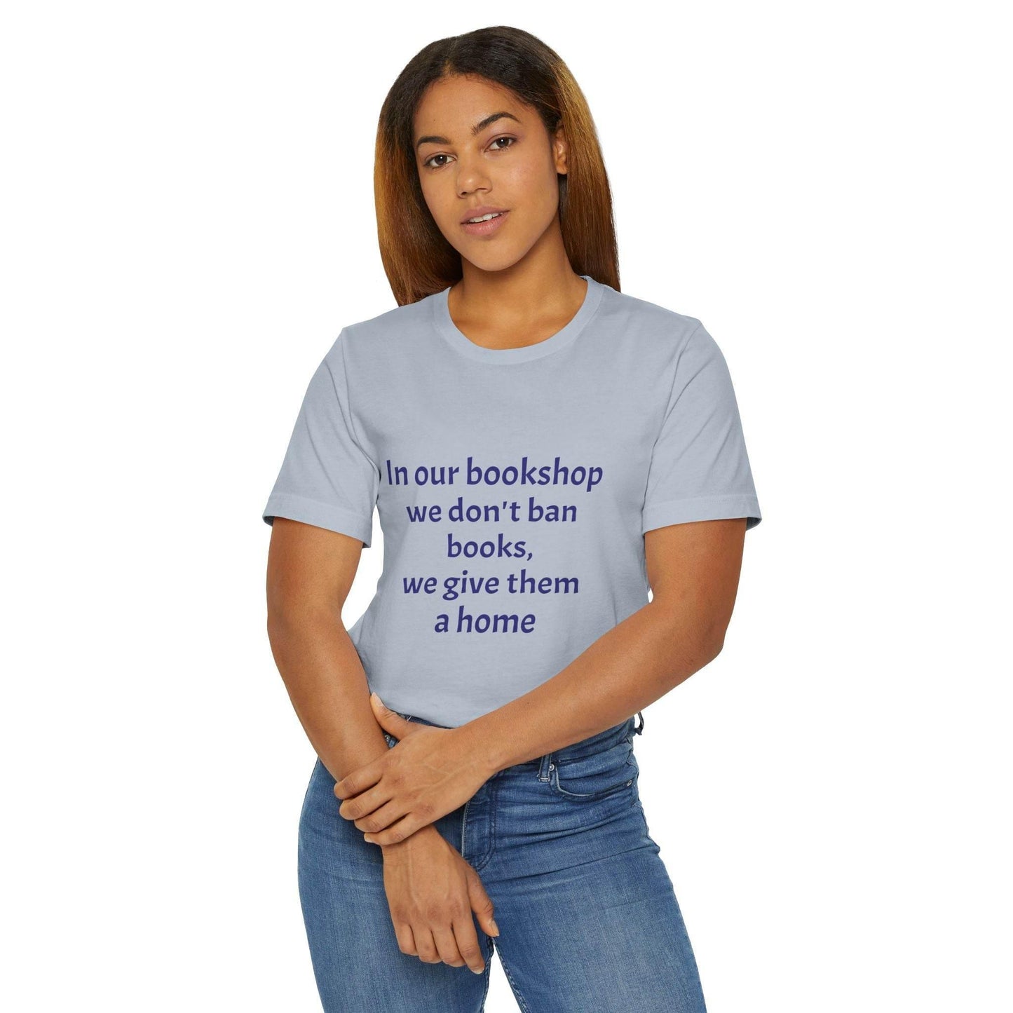 Inspirational Unisex Jersey T-Shirt - In our bookshop Vibe - The Dreamer's Bookshop.