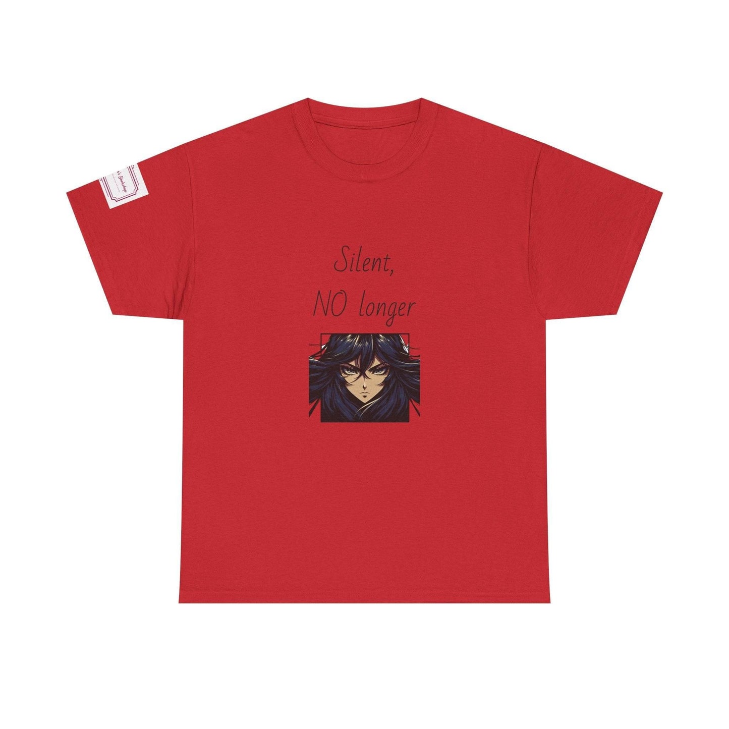 Silent, NO longer - Inspirational Unisex Heavy Cotton Tee - The Dreamer's Bookshop.