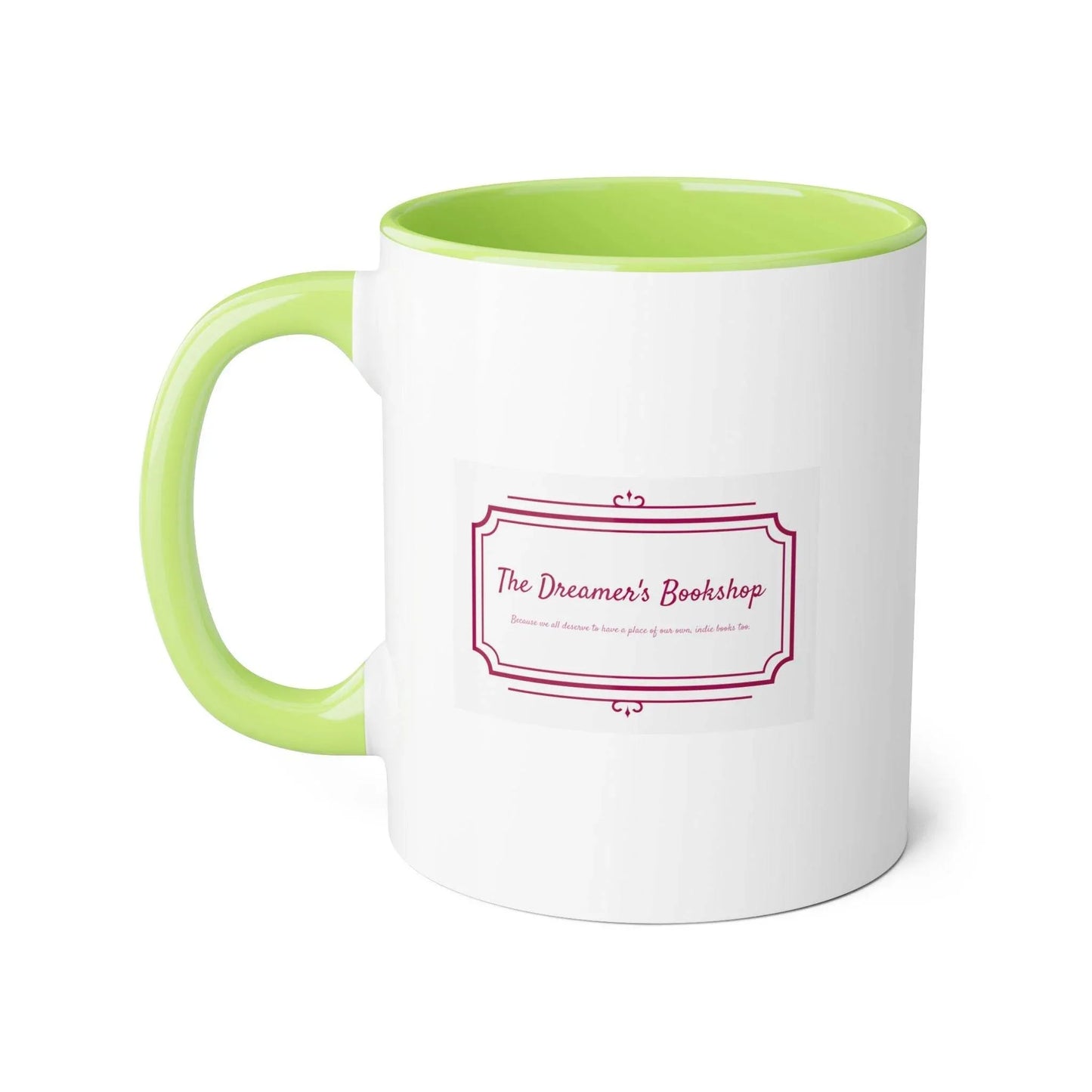 Dreamer's Bookshop Accent Mug - 11oz Coffee Cup for Readers & Book Lovers - The Dreamer's Bookshop.