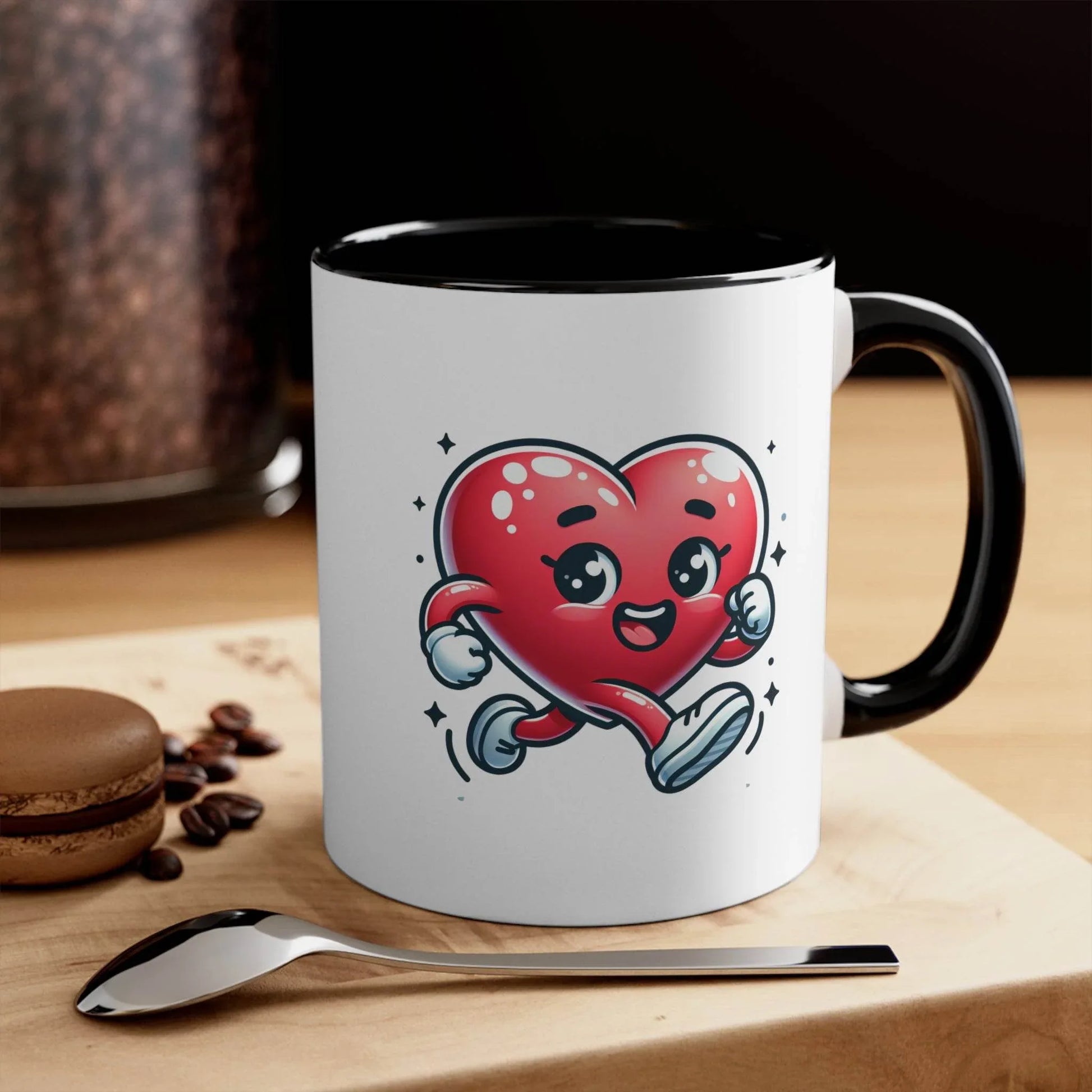 Inspirational Colorful Accent Mug - 11oz Be Happy Stay Positive - The Dreamer's Bookshop.