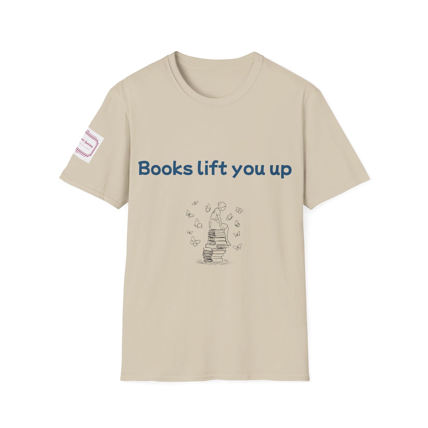 Inspirational Unisex Softstyle T-Shirt - Books Lift You Up