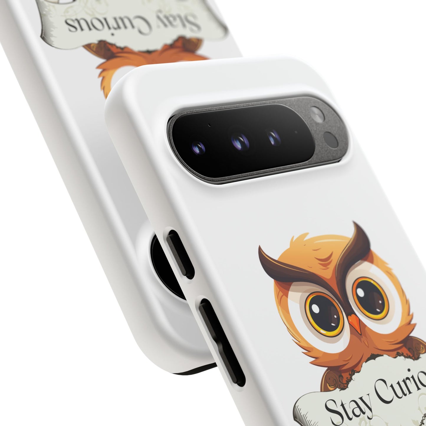 Google - Artistic Phone Case with Stay Curious - The Dreamer's Bookshop Design - Tough Cases
