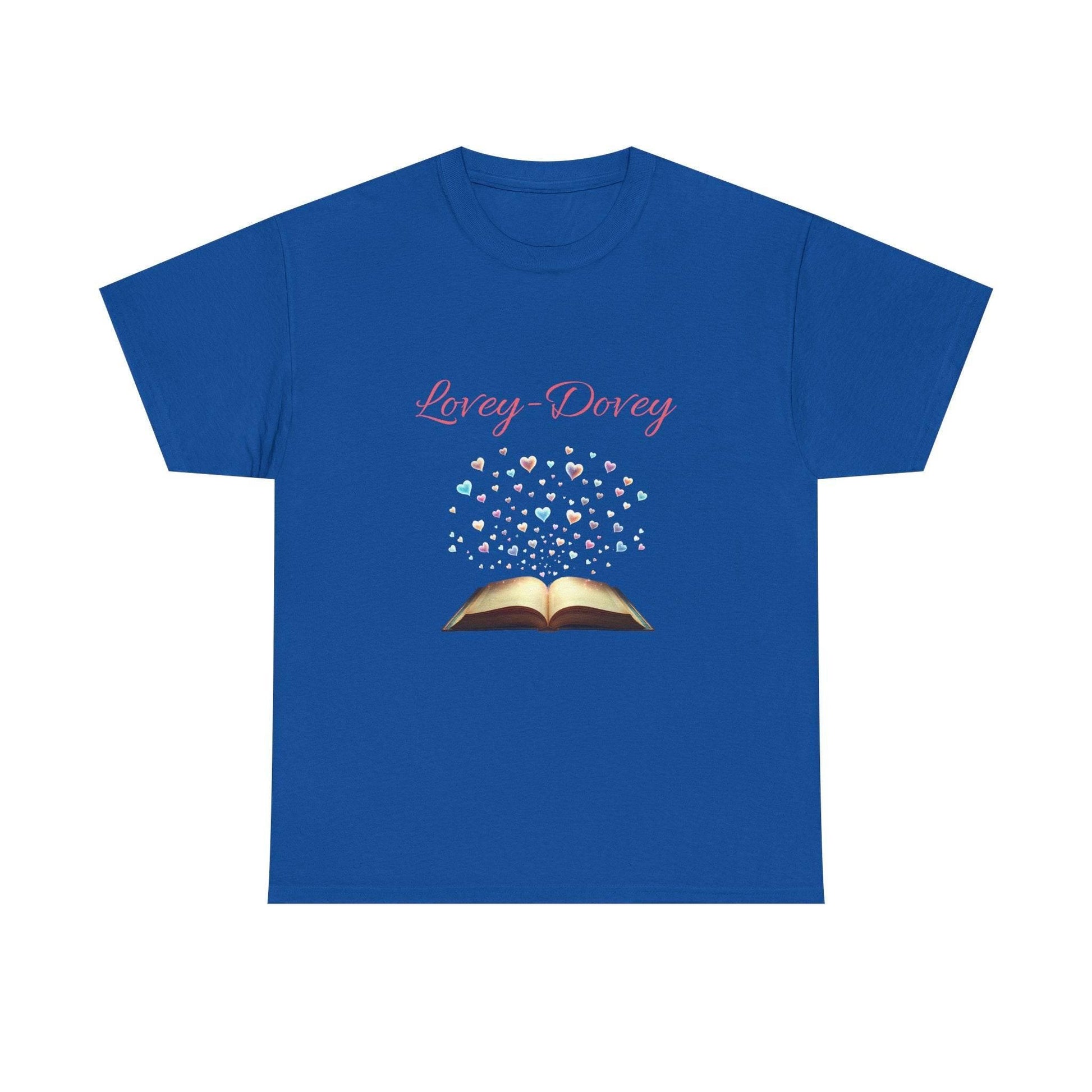 Lovey-Dovey - Graphic Tee - Unisex Heavy Cotton T-Shirt for Book Lovers - The Dreamer's Bookshop.