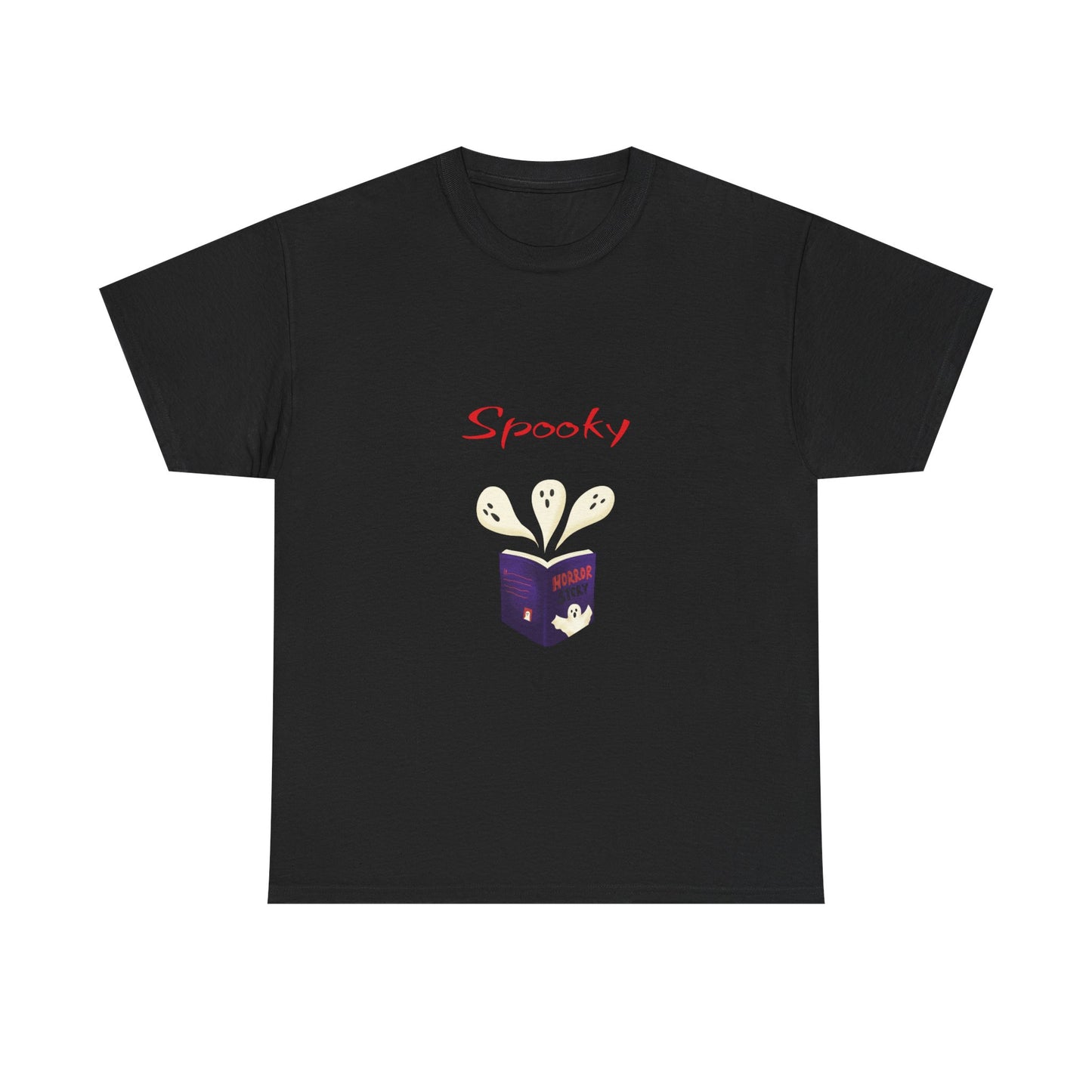 CA - Fiction -  Graphic Tee - Unisex Heavy Cotton T-Shirt Spooky Books