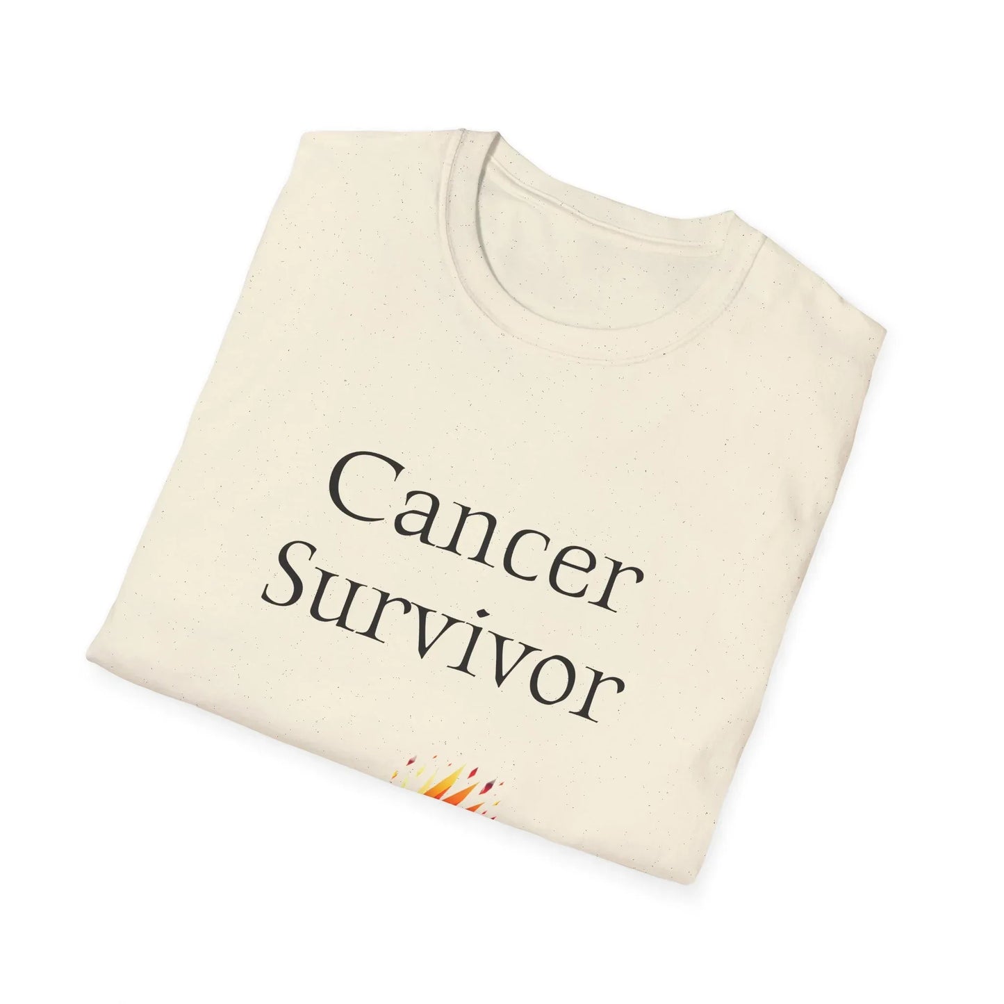Cancer Survivor Unisex Softstyle T-Shirt - Empowering Graphic Tee for Mental Health Awareness - The Dreamer's Bookshop.