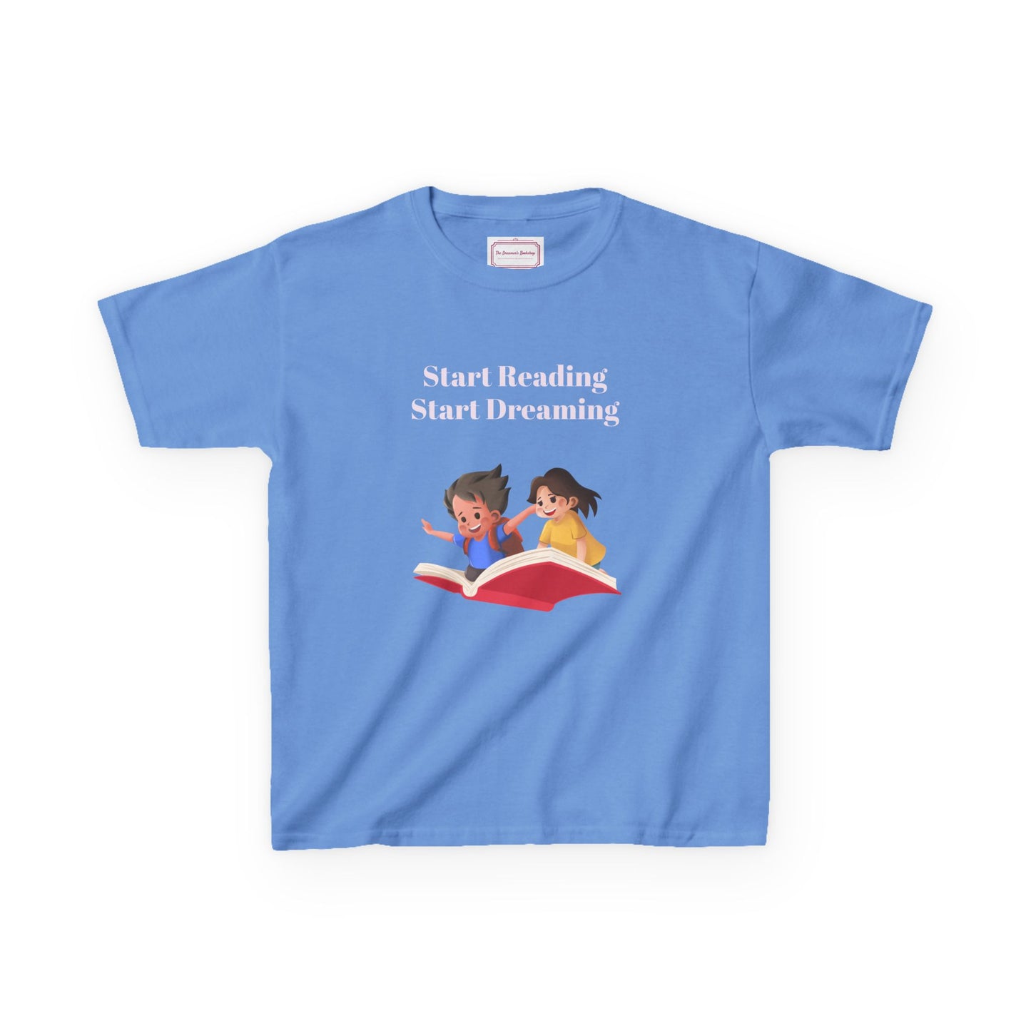 UK - Kids Heavy Cotton Tee - "Start Reading, Start Dreaming"