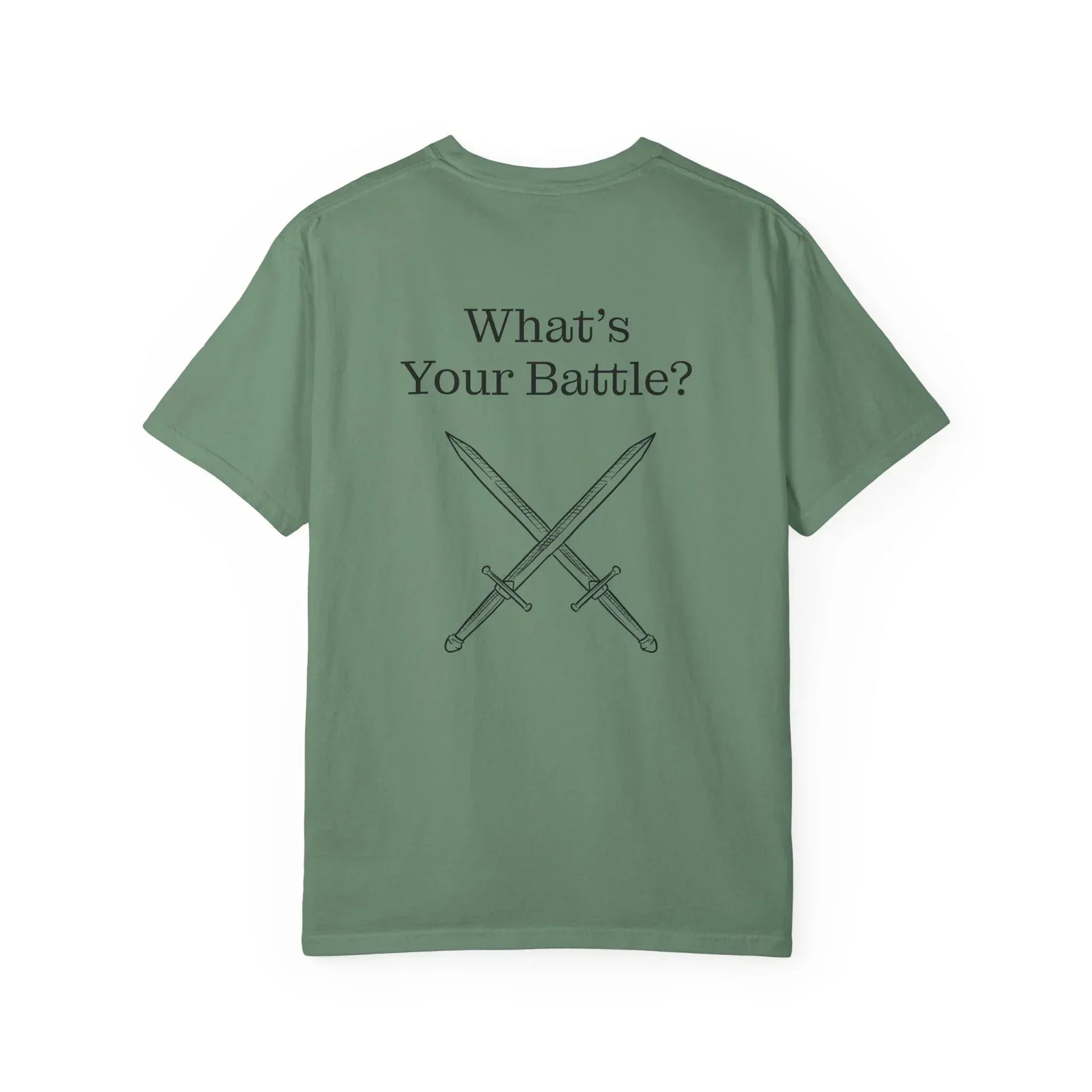 Chronic Pain Warrior Unisex Garment-Dyed T-shirt - Inspirational Motivational Tee - The Dreamer's Bookshop.