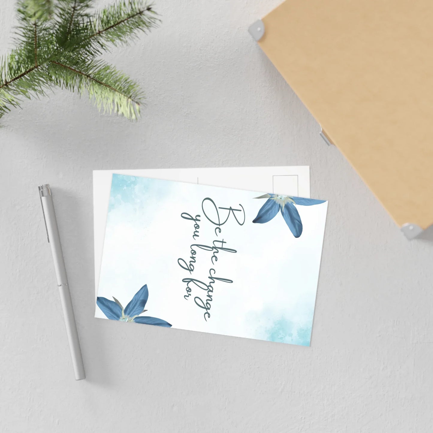 The Dreamer's Bookshop - Positive Affirmation Card "Be the change" - The Dreamer's Bookshop.