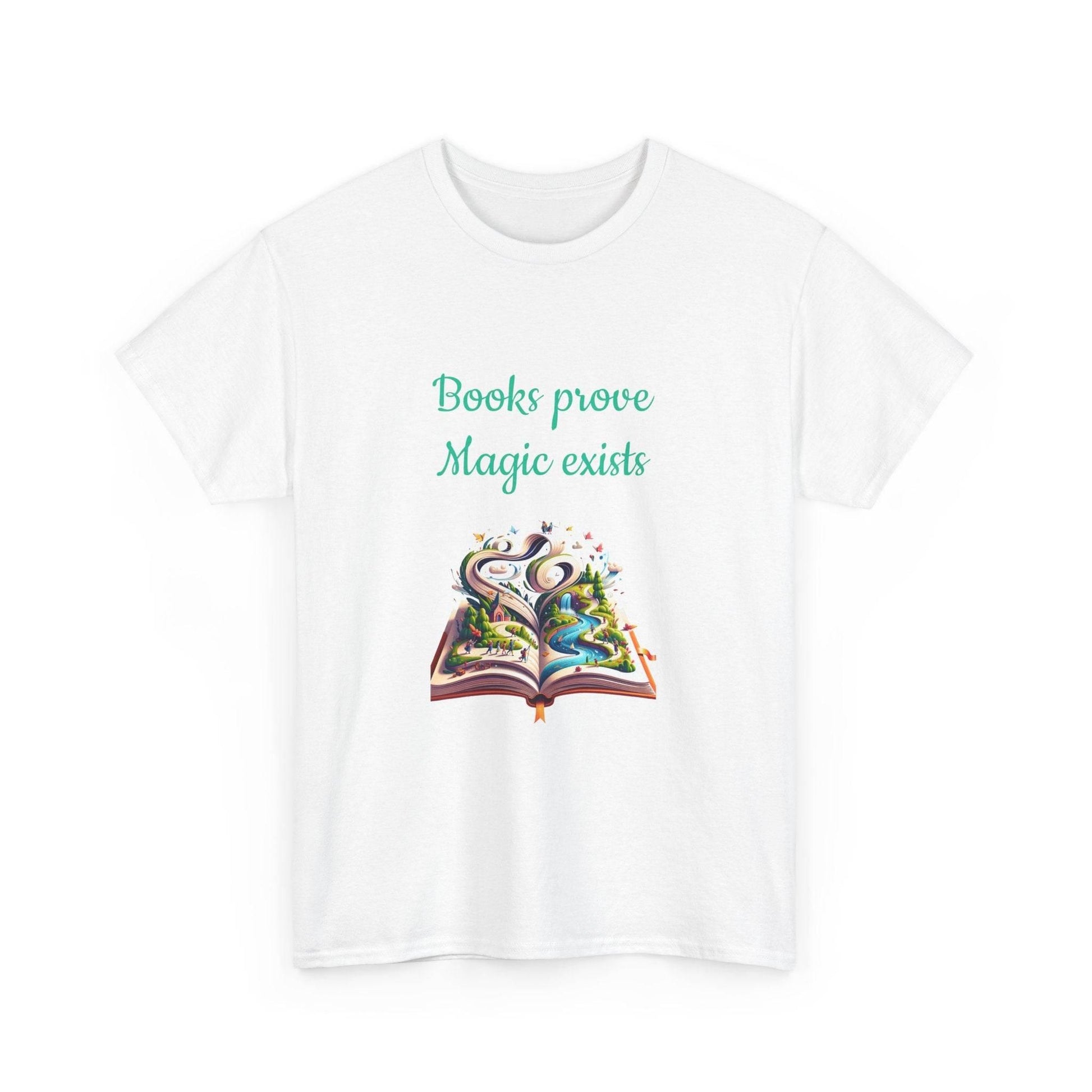 Magic exists - Unisex Heavy Cotton Tee for Book Lovers - The Dreamer's Bookshop.