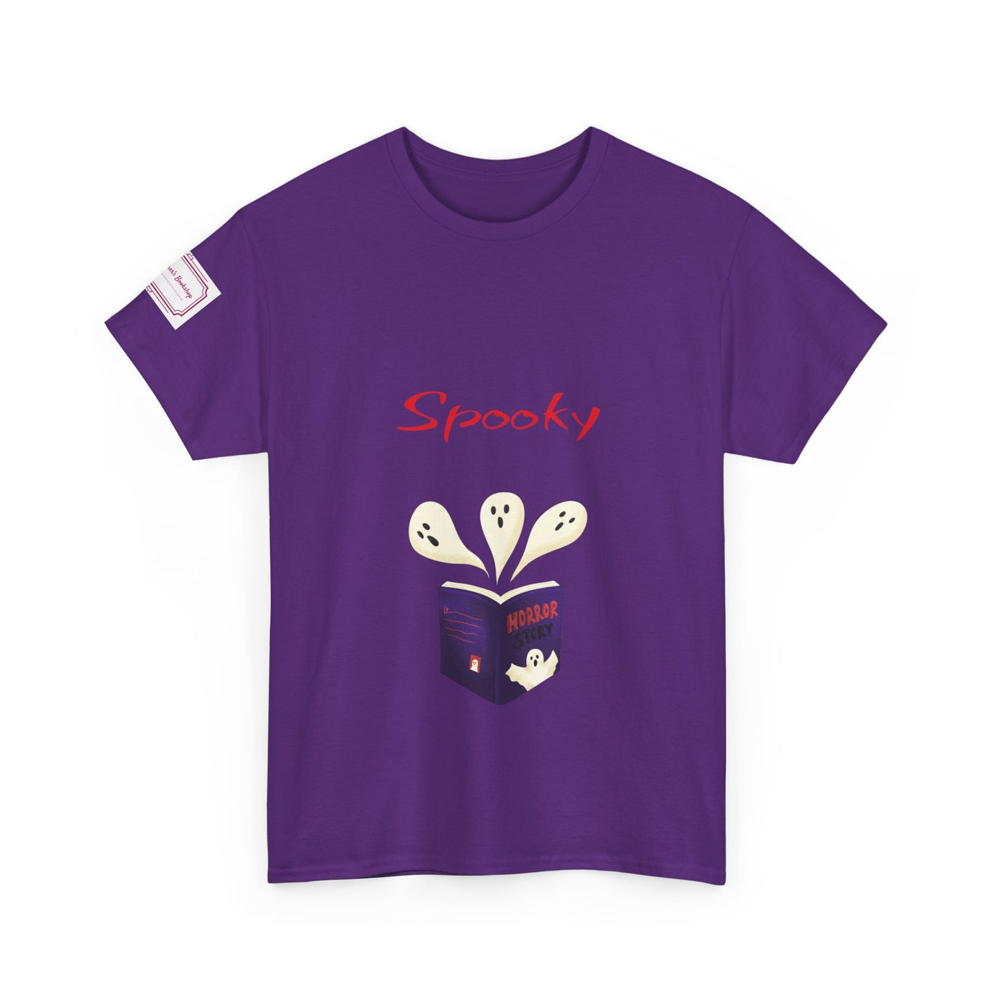 US (Ww) Fiction - Graphic Unisex Heavy Cotton Tee - Spooky Books