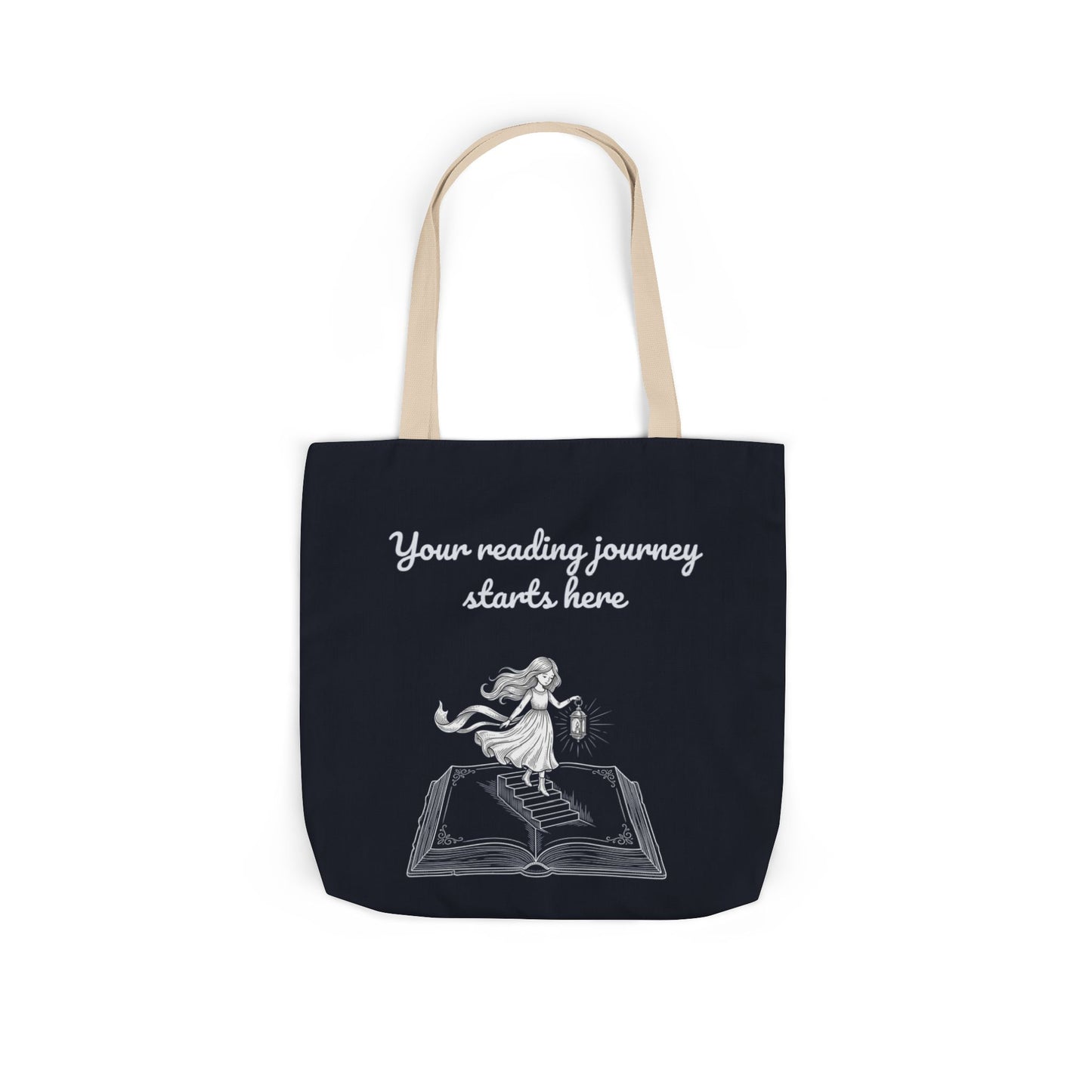 Whimsical Tote Bag - "Reading Journey"