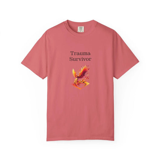 Trauma Survivor Unisex Garment-Dyed T-shirt - Inspirational Motivational Tee - The Dreamer's Bookshop.