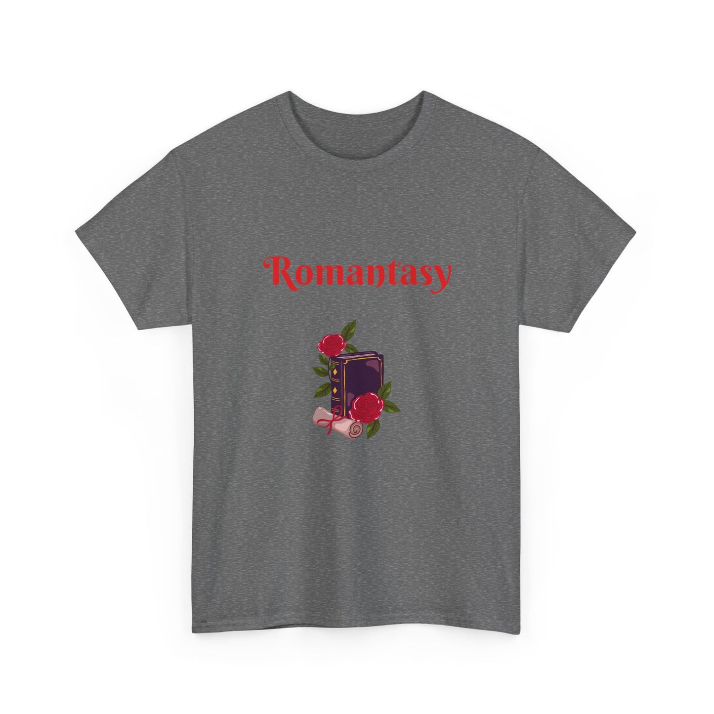 Fantasy -  Graphic Tee - Unisex Heavy Cotton T-Shirt Romantasy Books
