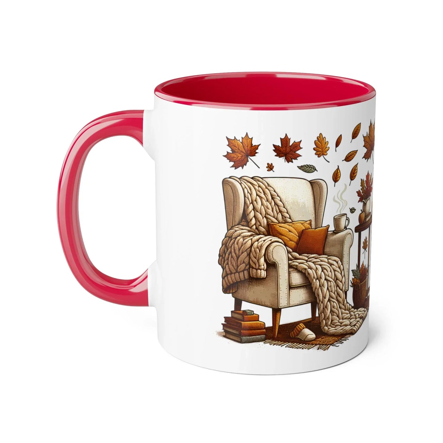 The Cosiness of Fall - 11oz Cup for Booklovers - The Dreamer's Bookshop.